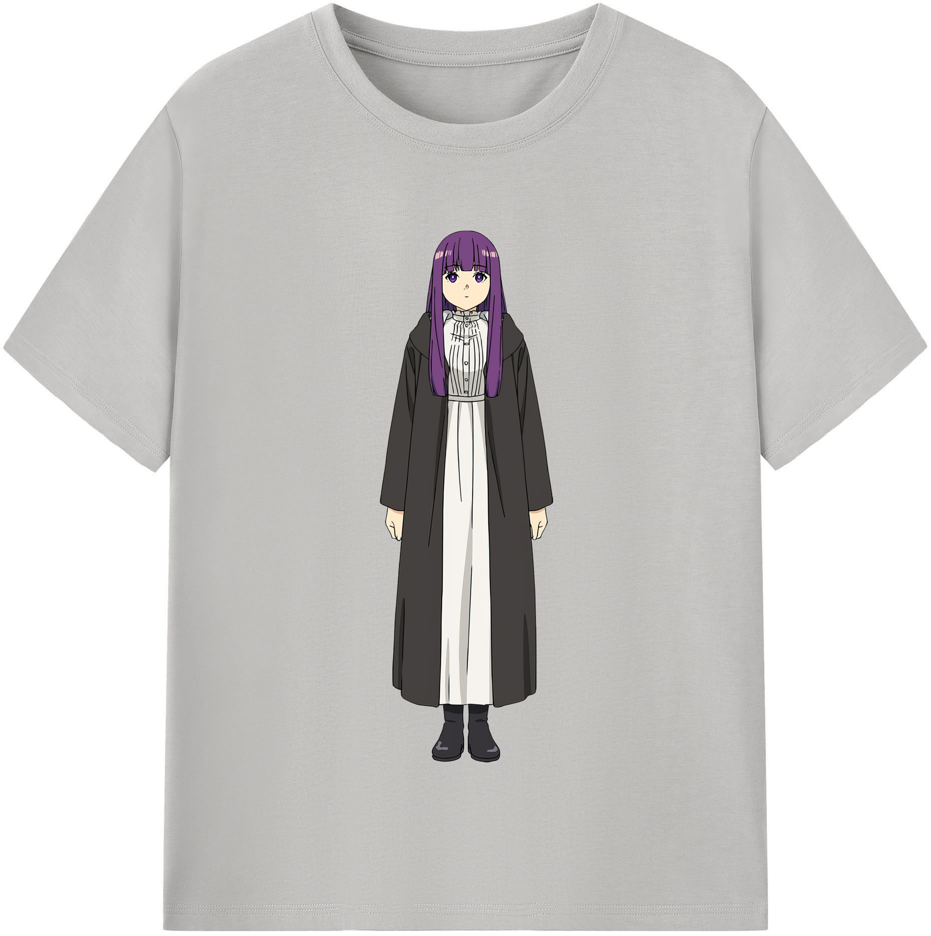 （画像用） 葬送のフリーレン Frieren 綿100％半袖Tシャツ（フロントプリント）