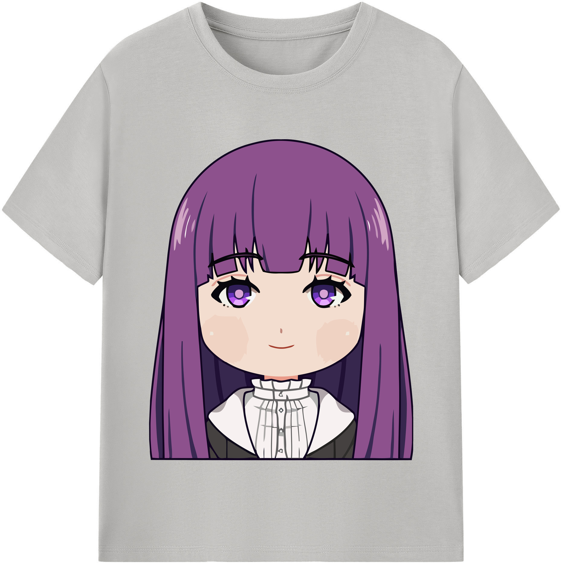 （画像用） 葬送のフリーレン Frieren 綿100％半袖Tシャツ（フロントプリント）