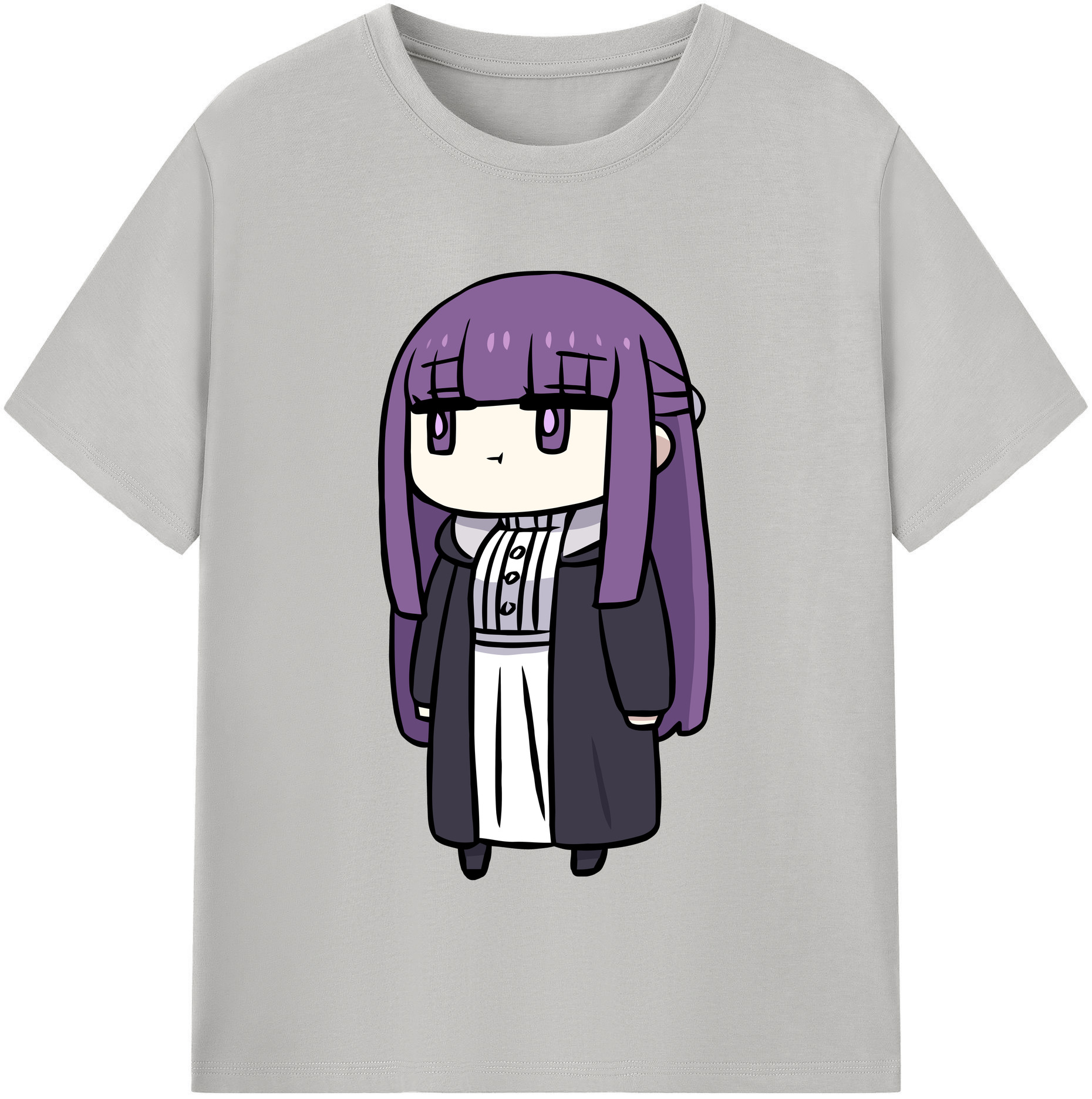 （画像用） 葬送のフリーレン Frieren 綿100％半袖Tシャツ（フロントプリント）