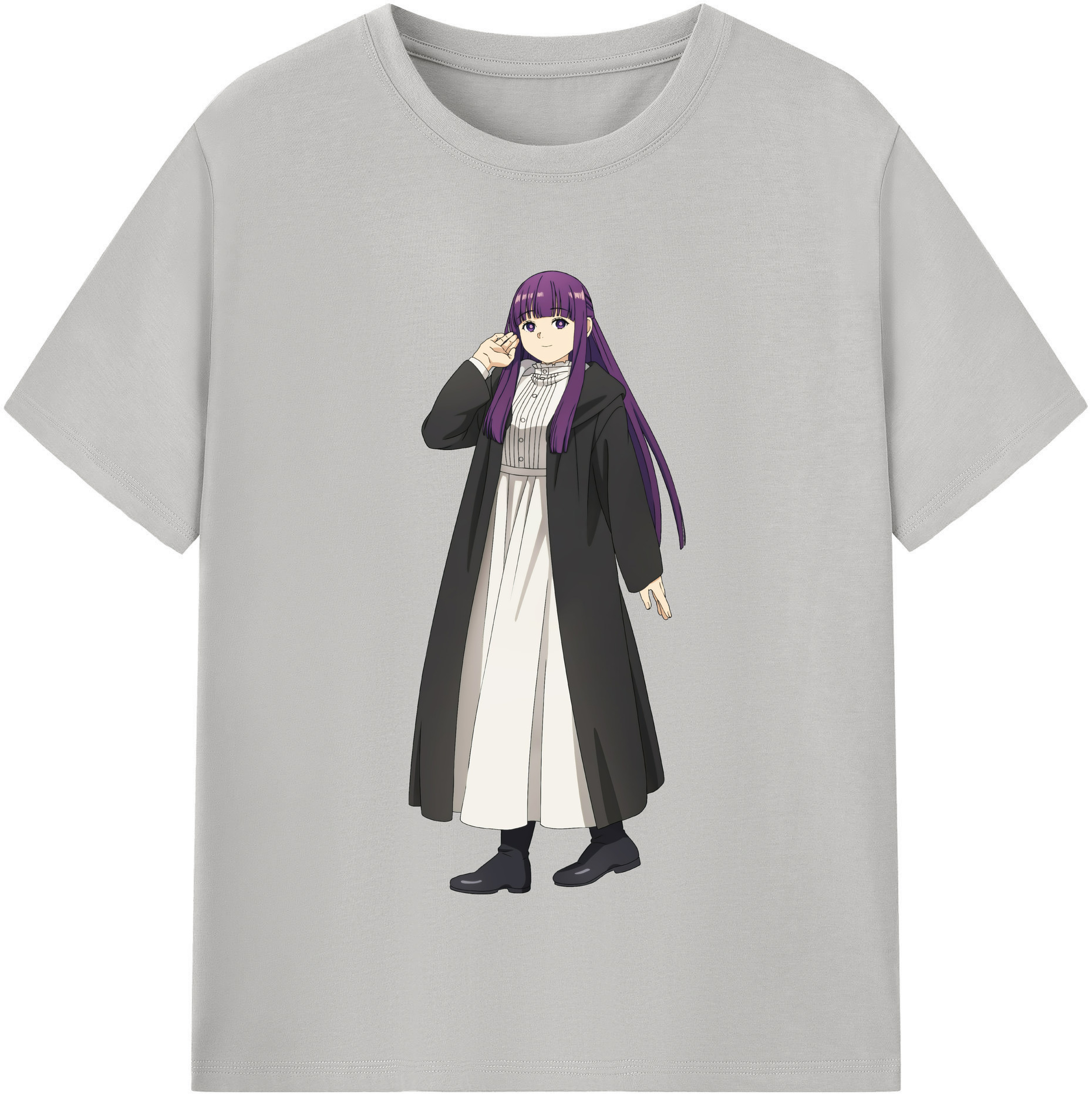（画像用） 葬送のフリーレン Frieren 綿100％半袖Tシャツ（フロントプリント）
