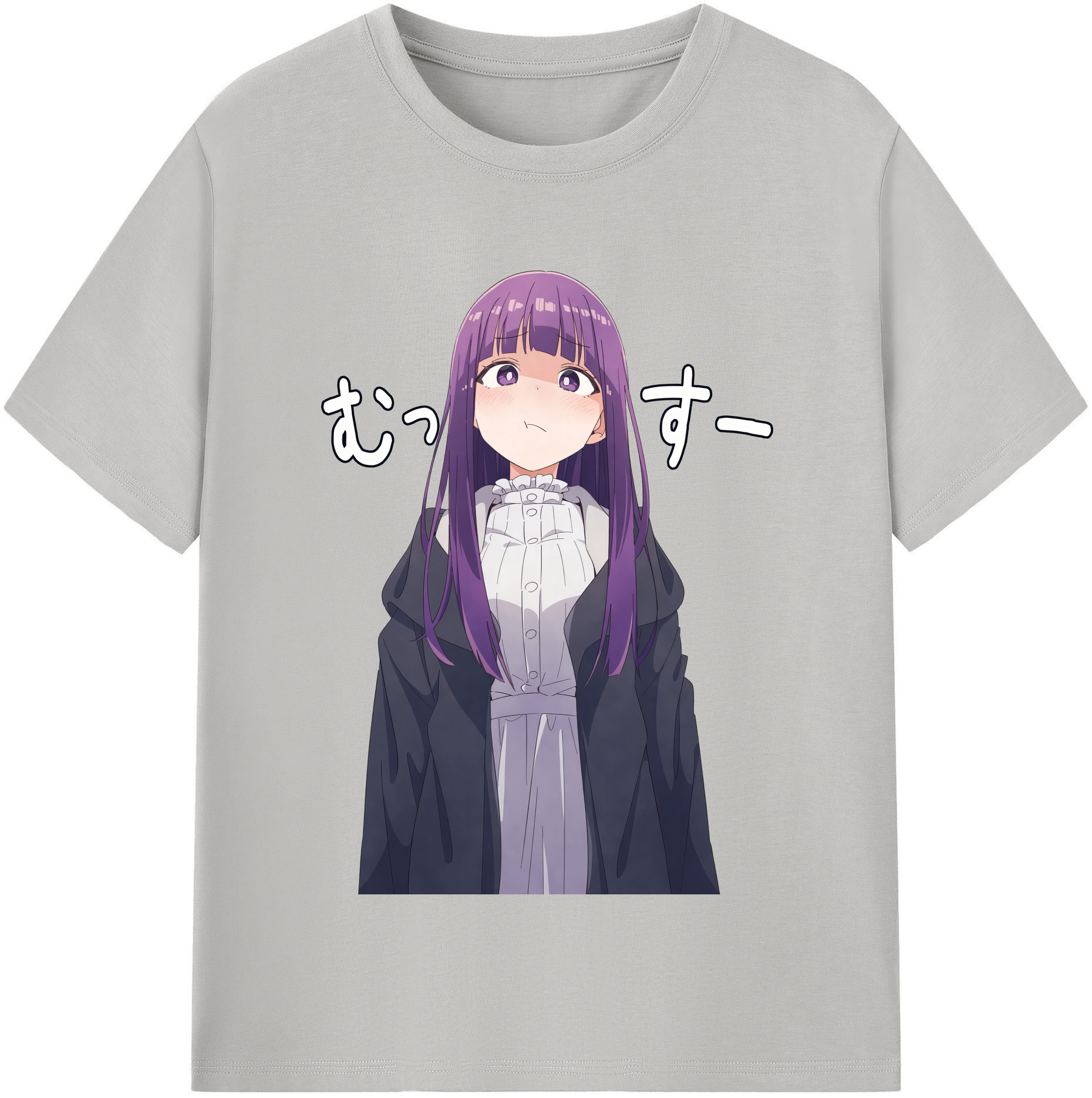 （画像用） 葬送のフリーレン Frieren 綿100％半袖Tシャツ（フロントプリント）