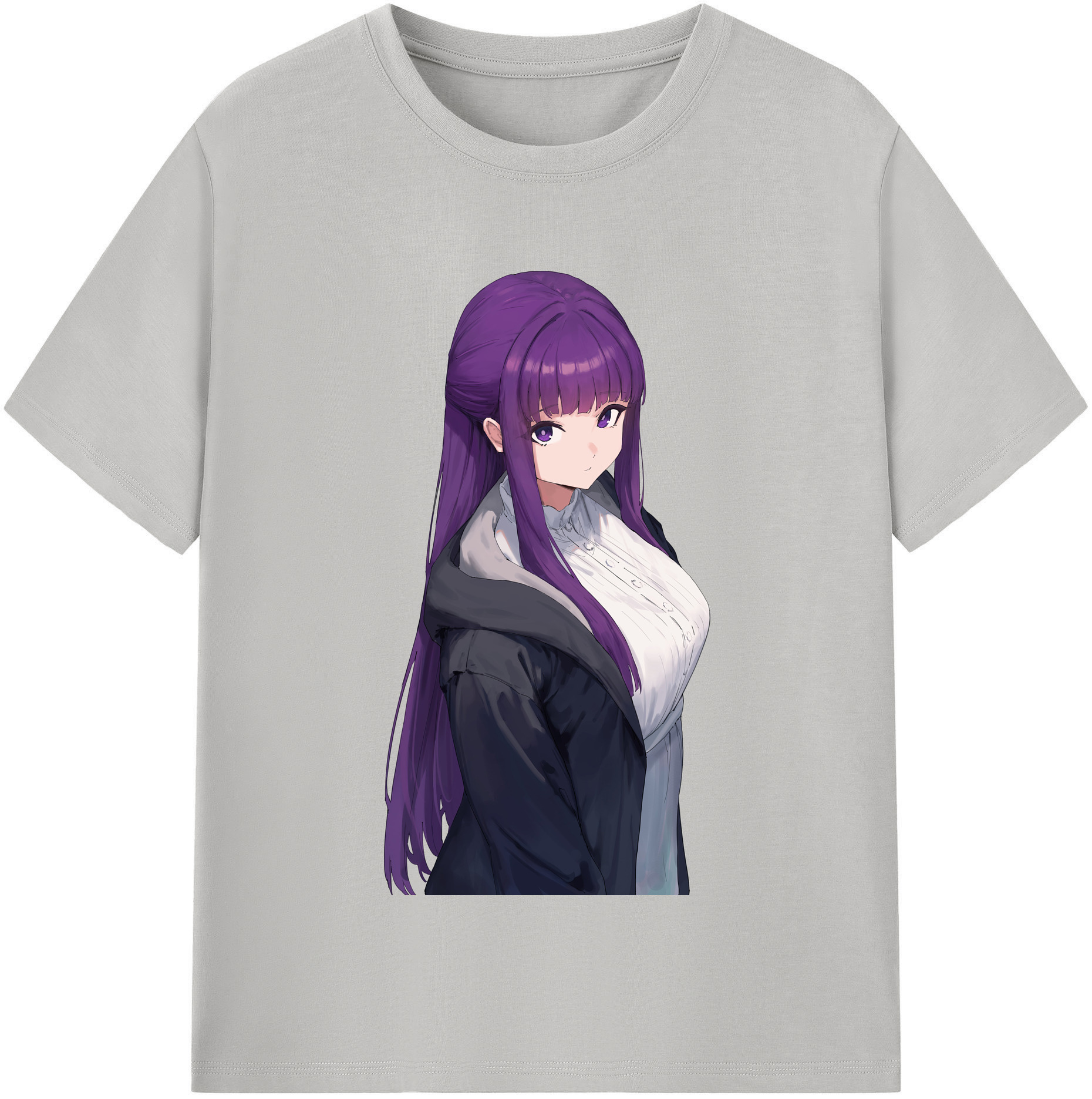 （画像用） 葬送のフリーレン Frieren 綿100％半袖Tシャツ（フロントプリント）