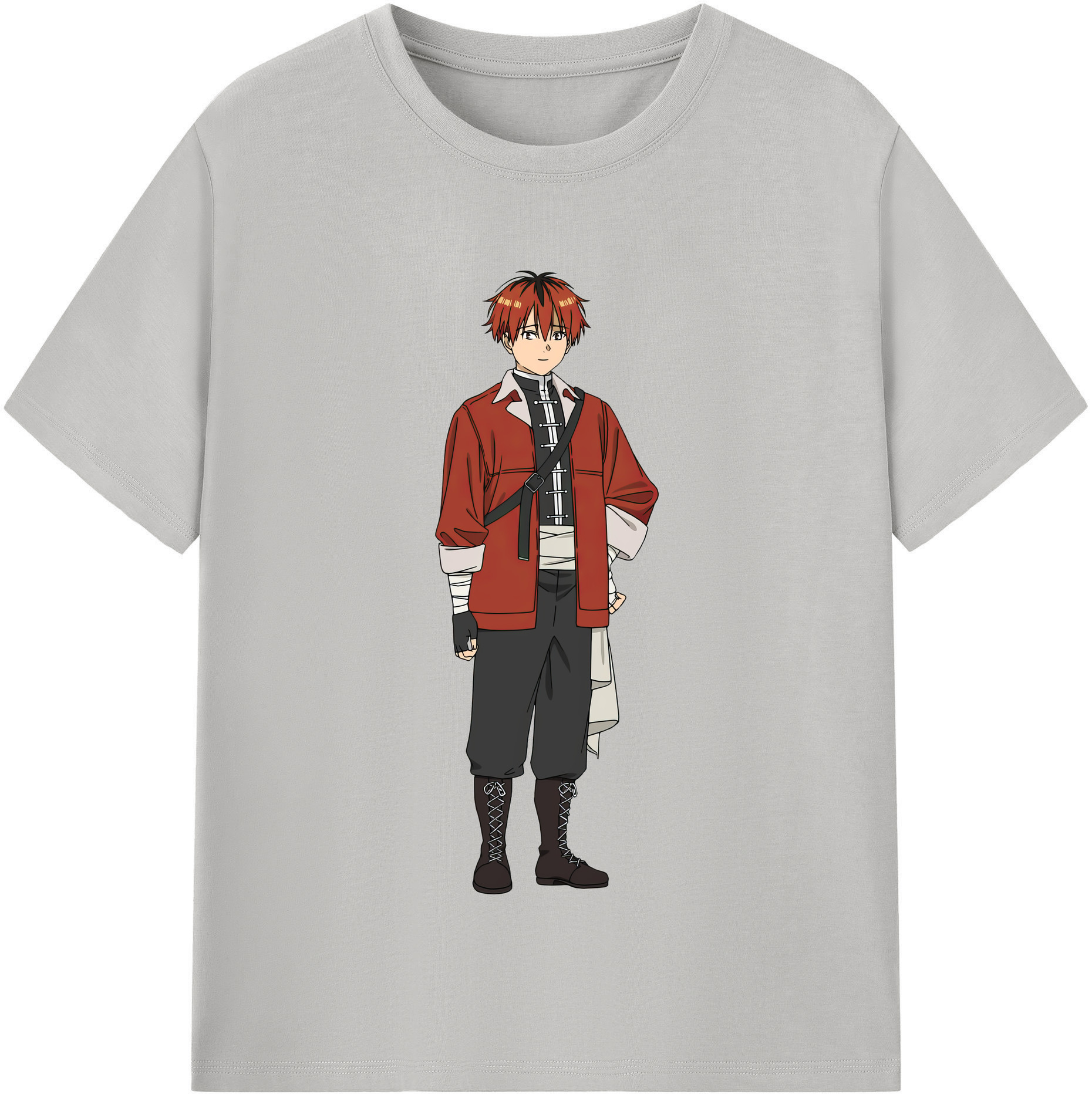 （画像用） 葬送のフリーレン Frieren 綿100％半袖Tシャツ（フロントプリント）