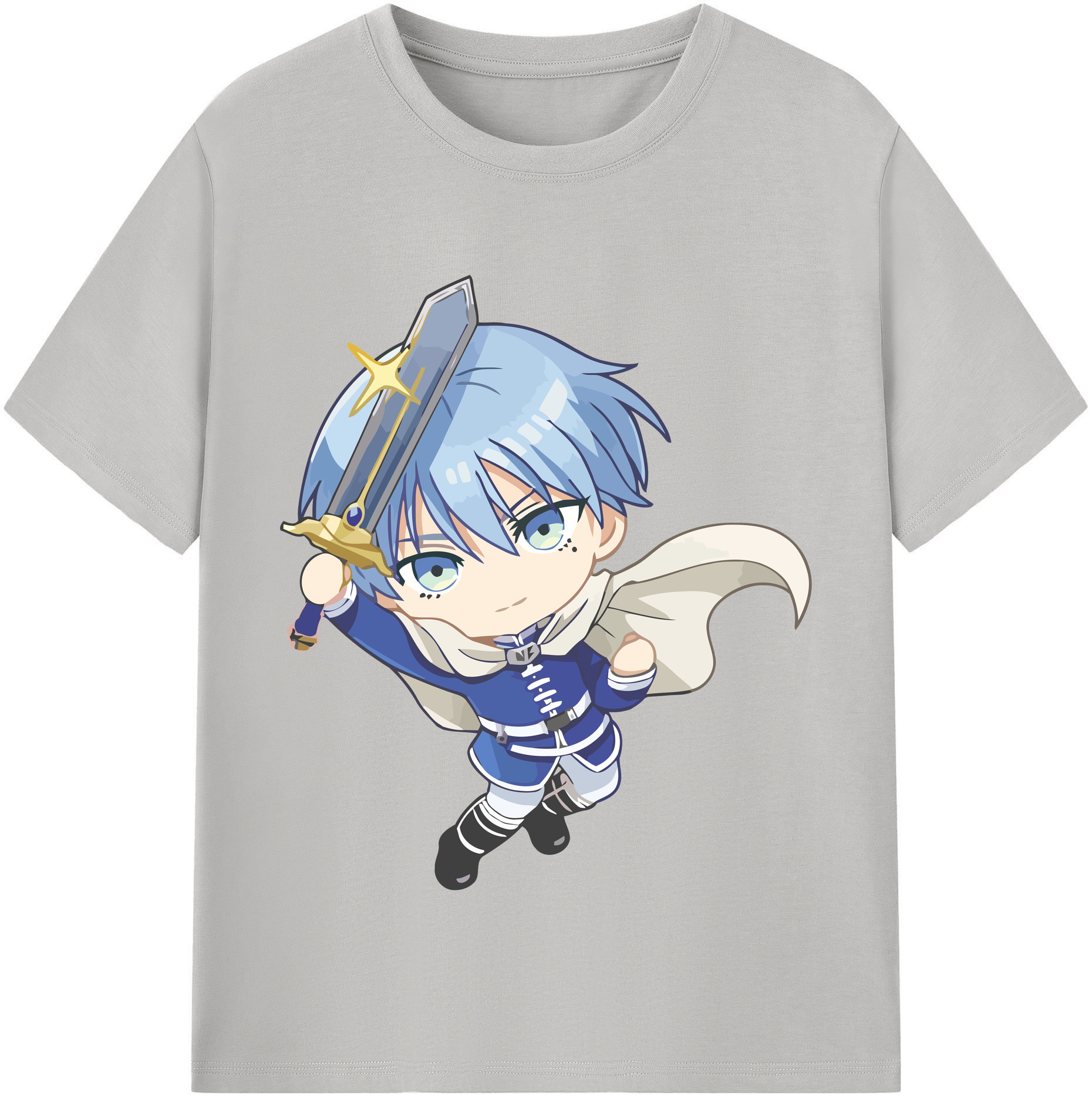 （画像用） 葬送のフリーレン Frieren 綿100％半袖Tシャツ（フロントプリント）