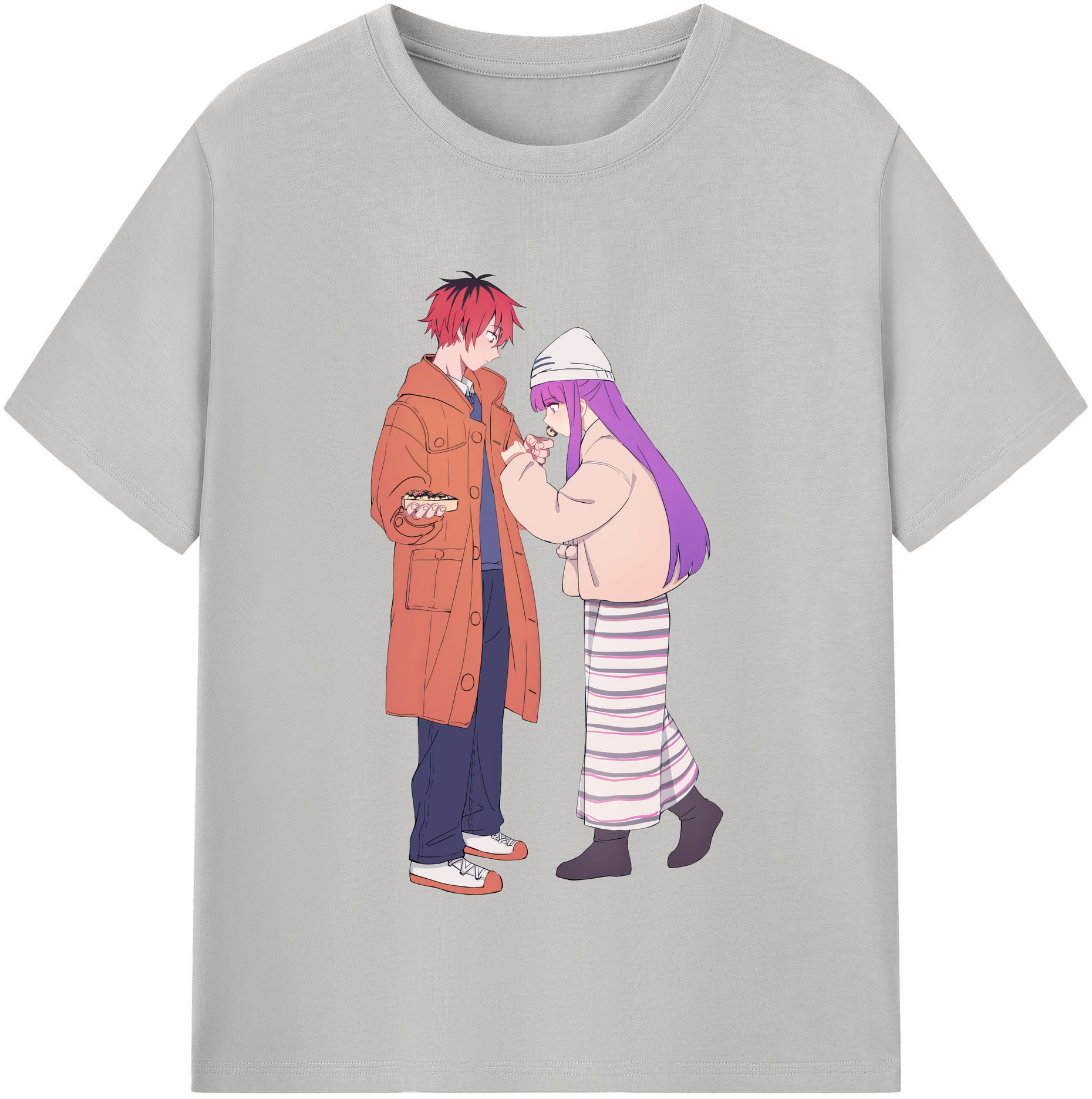 （画像用） 葬送のフリーレン Frieren 綿100％半袖Tシャツ（フロントプリント）