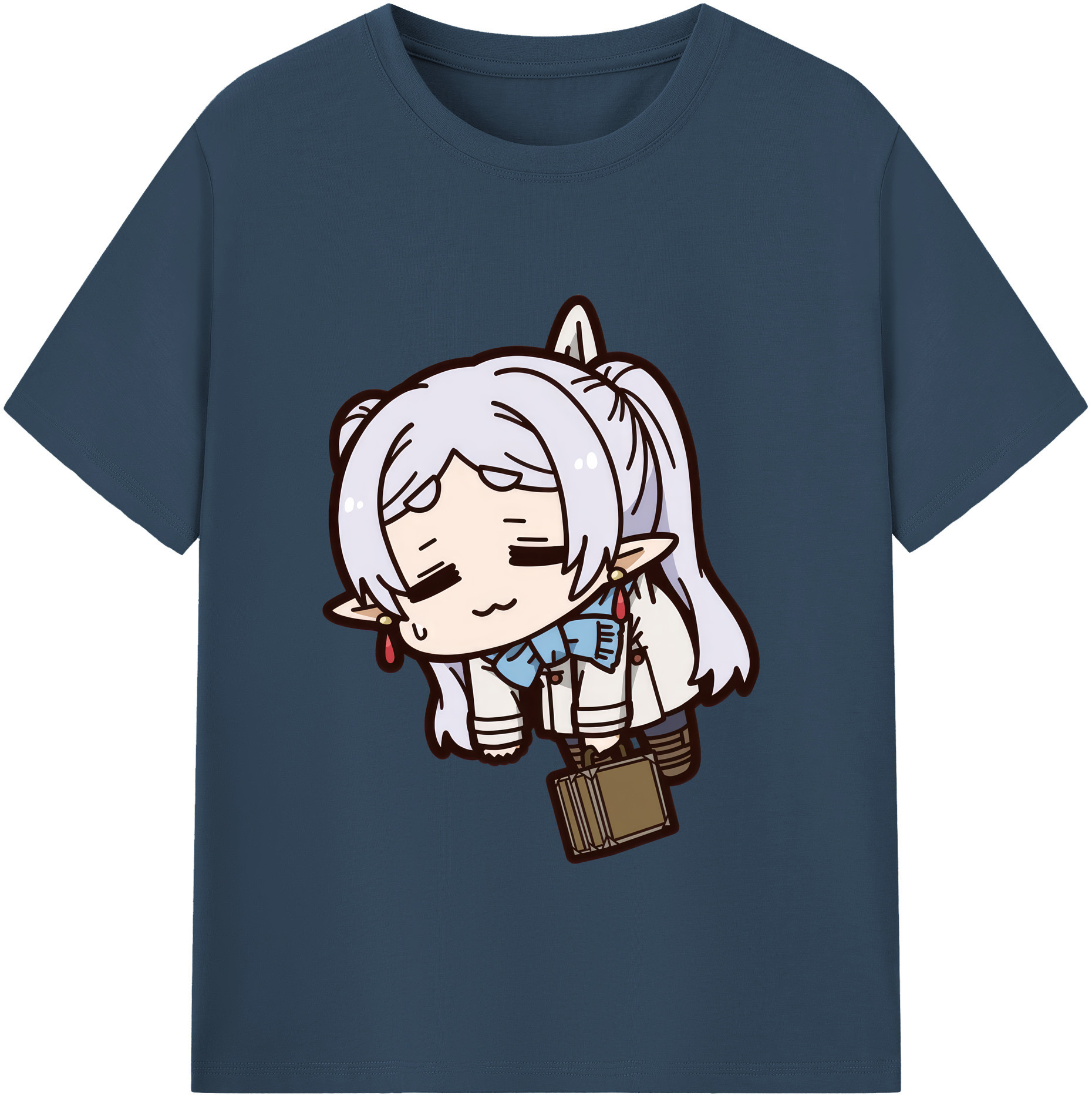 （画像用） 葬送のフリーレン Frieren 綿100％半袖Tシャツ（フロントプリント）