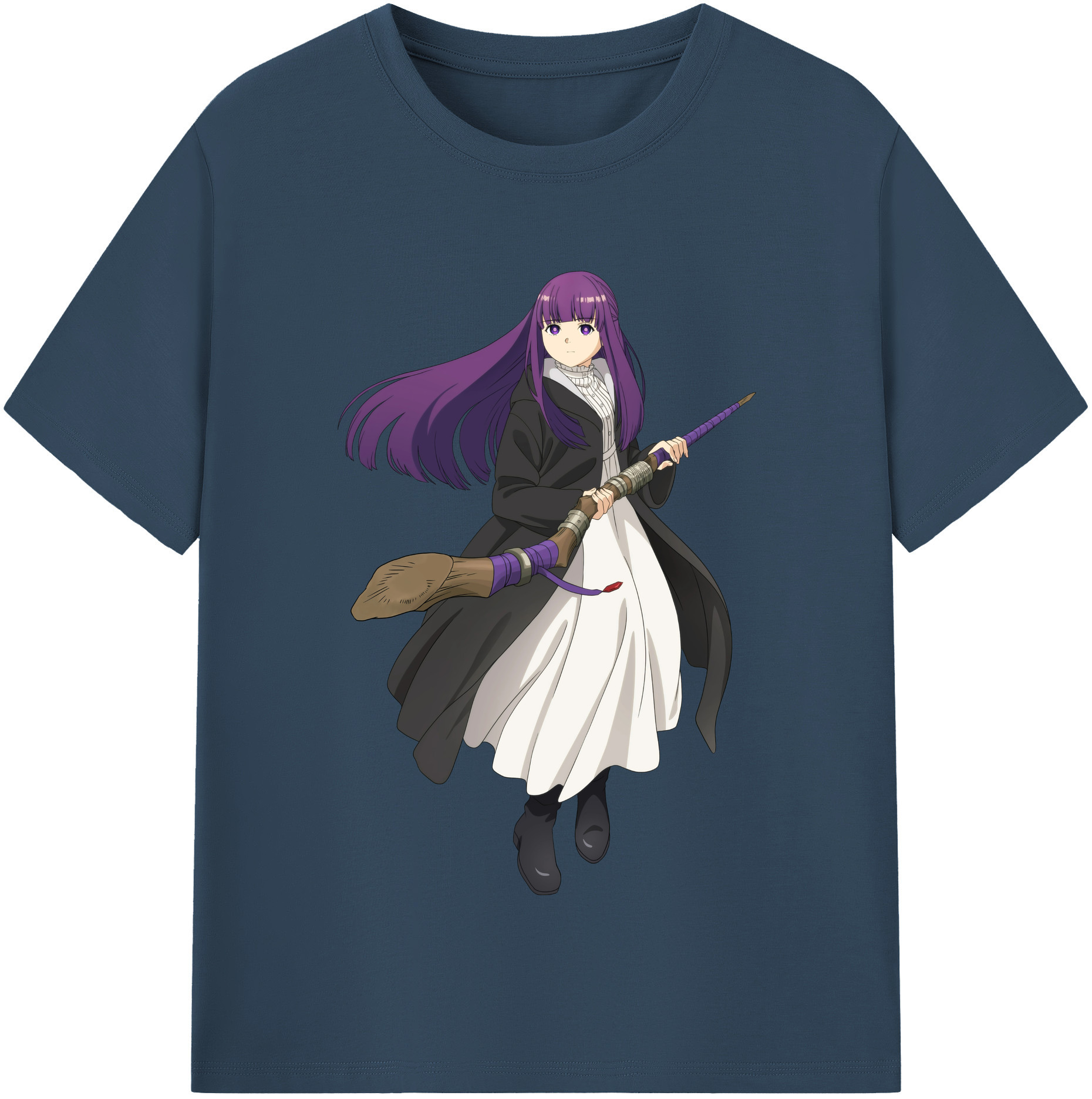 （画像用） 葬送のフリーレン Frieren 綿100％半袖Tシャツ（フロントプリント）