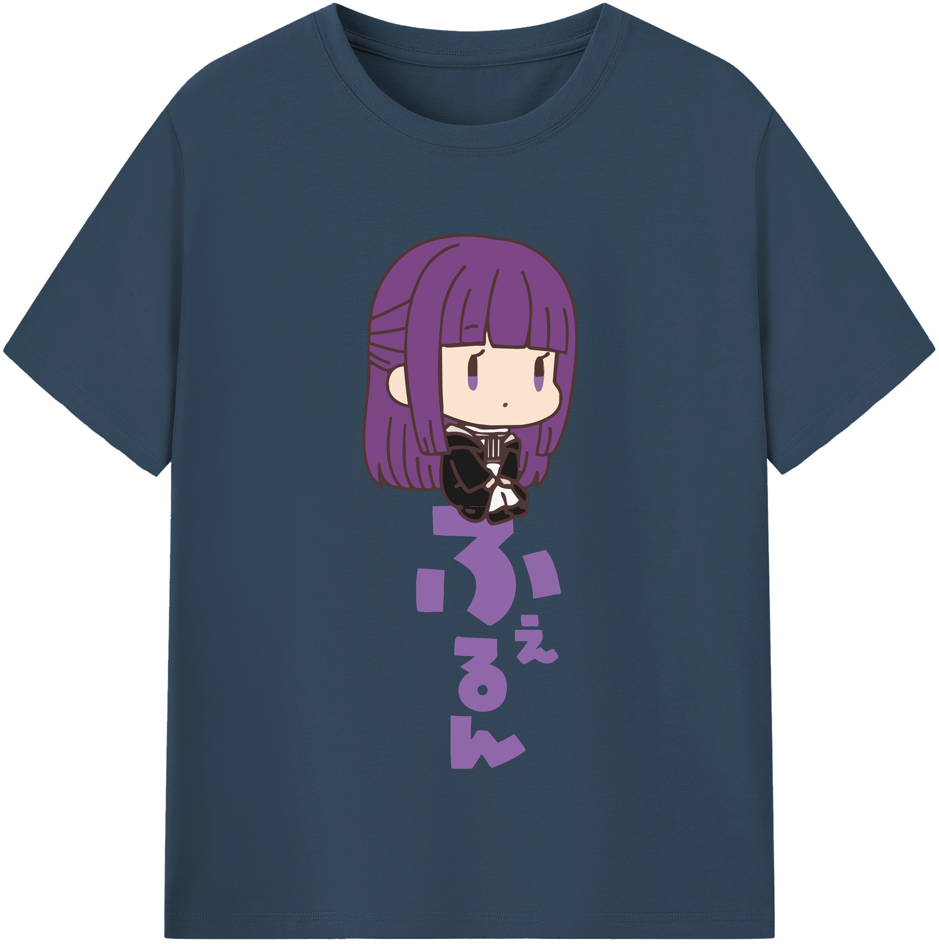 （画像用） 葬送のフリーレン Frieren 綿100％半袖Tシャツ（フロントプリント）
