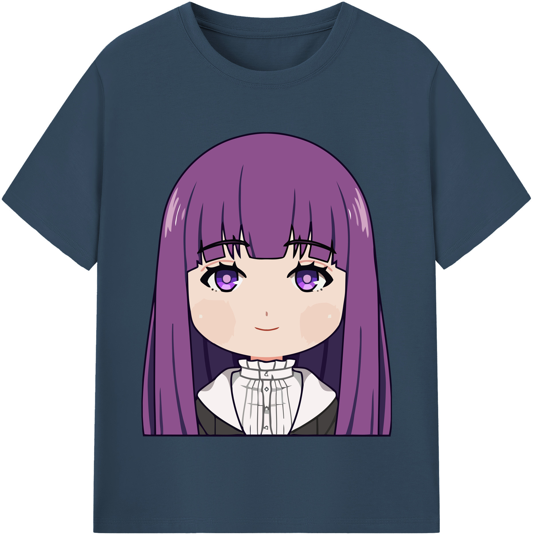 （画像用） 葬送のフリーレン Frieren 綿100％半袖Tシャツ（フロントプリント）