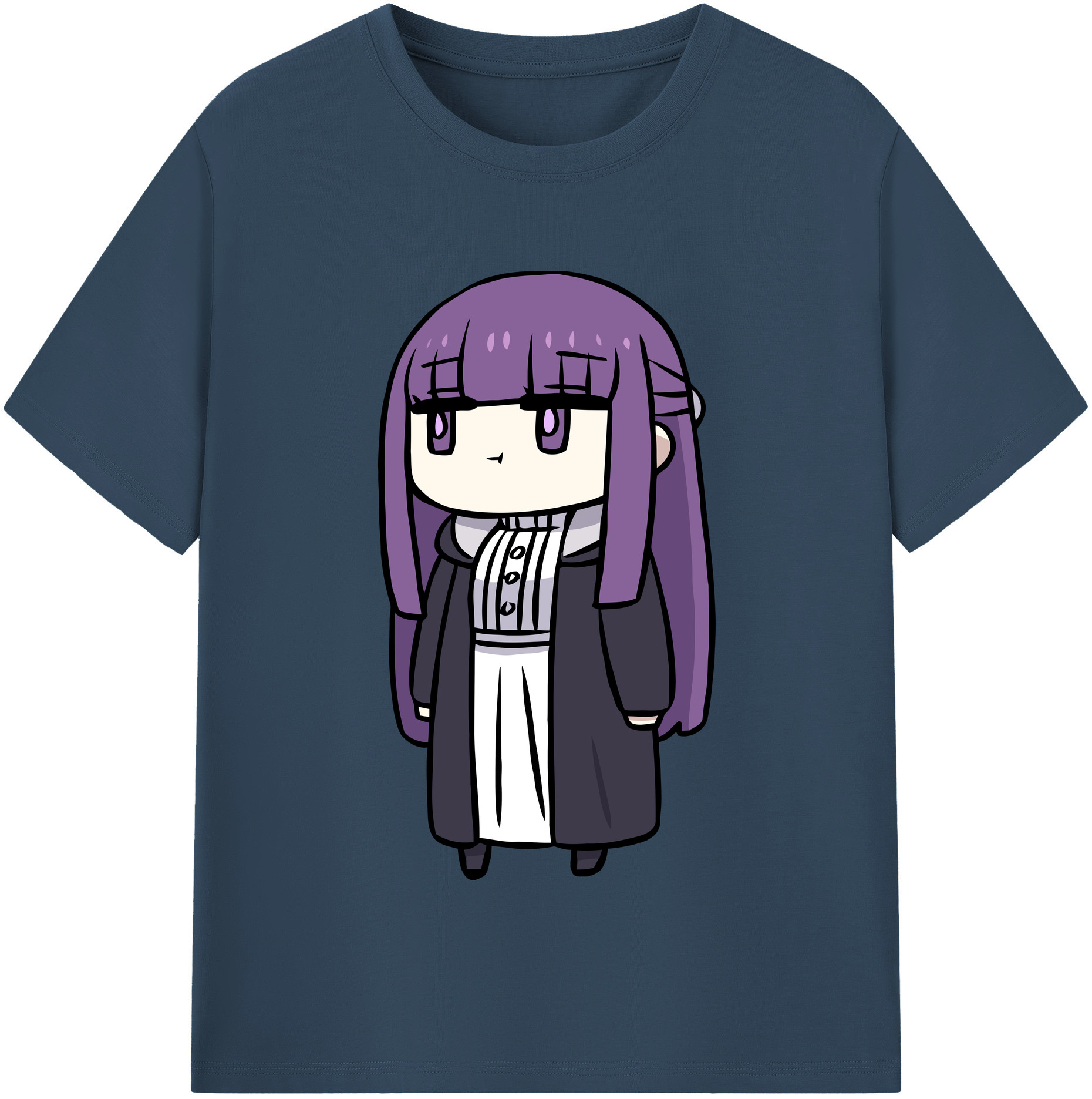 （画像用） 葬送のフリーレン Frieren 綿100％半袖Tシャツ（フロントプリント）