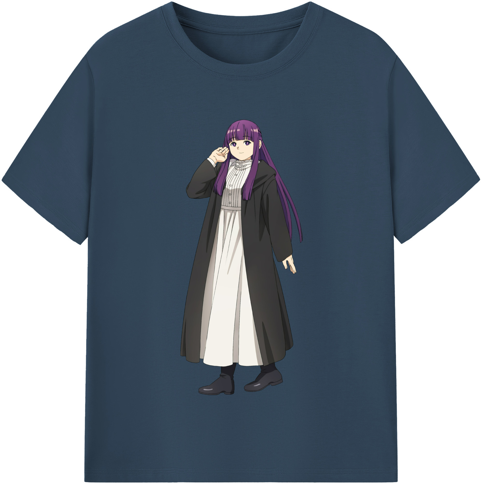 （画像用） 葬送のフリーレン Frieren 綿100％半袖Tシャツ（フロントプリント）