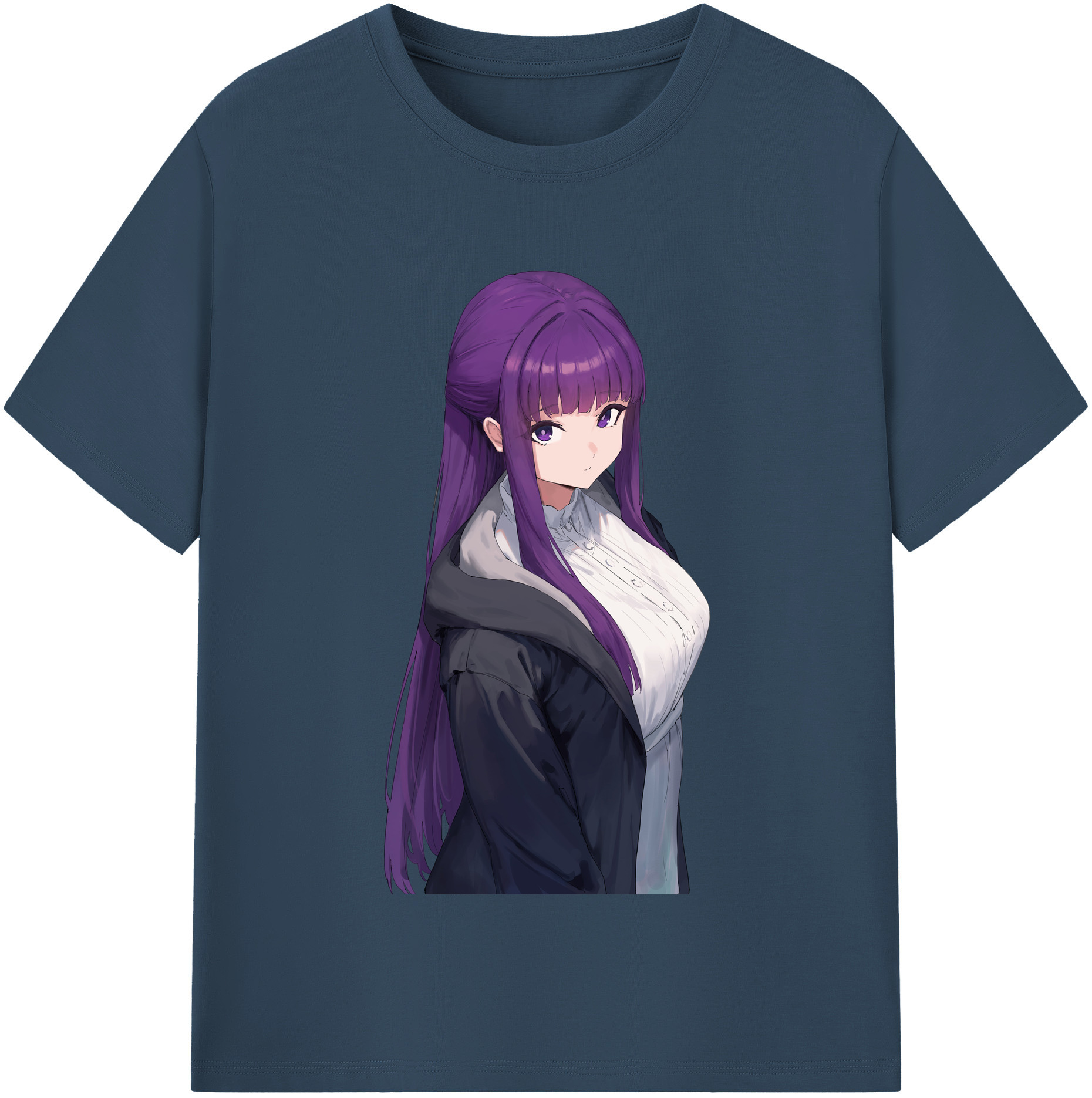 （画像用） 葬送のフリーレン Frieren 綿100％半袖Tシャツ（フロントプリント）