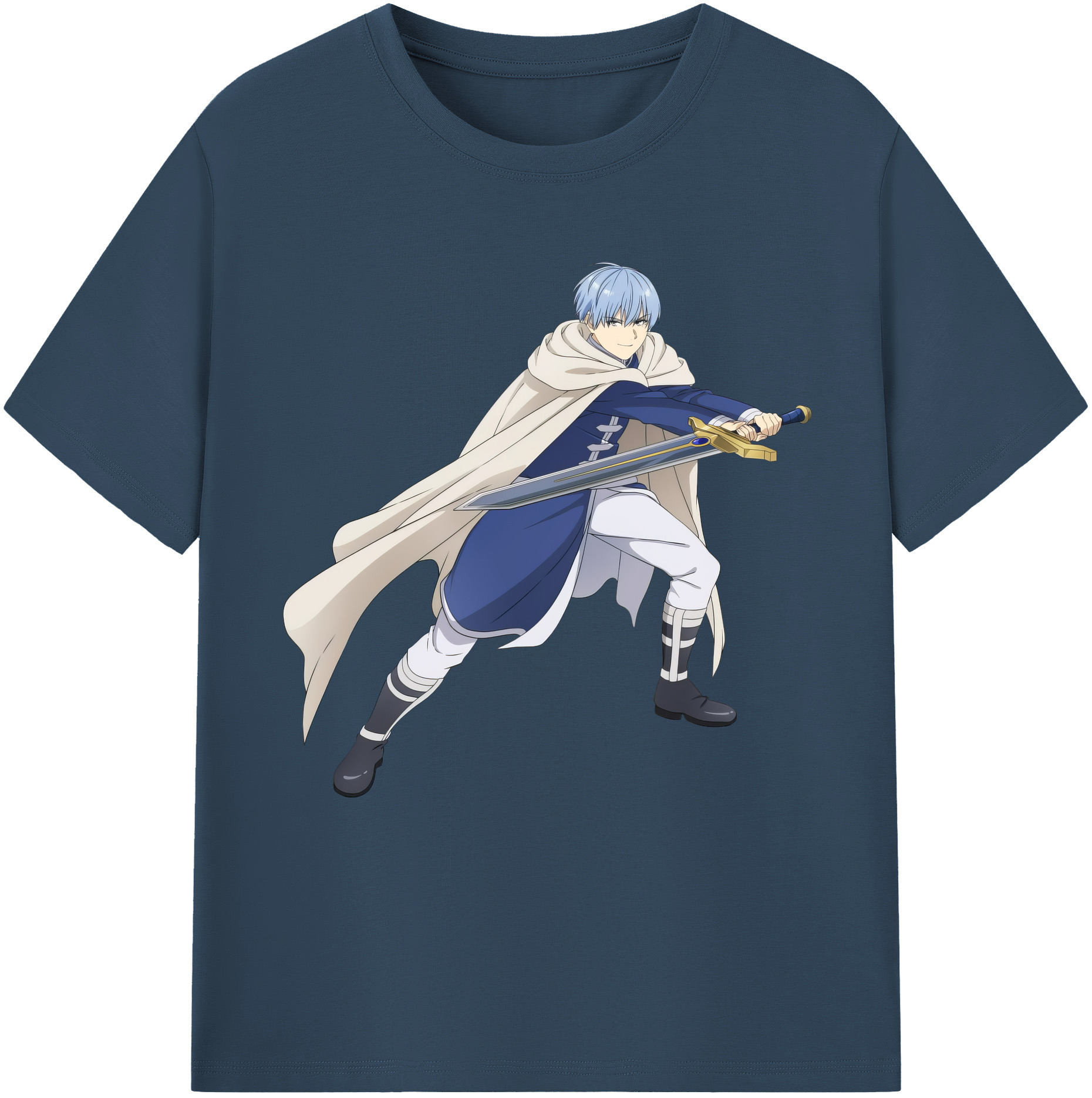 （画像用） 葬送のフリーレン Frieren 綿100％半袖Tシャツ（フロントプリント）