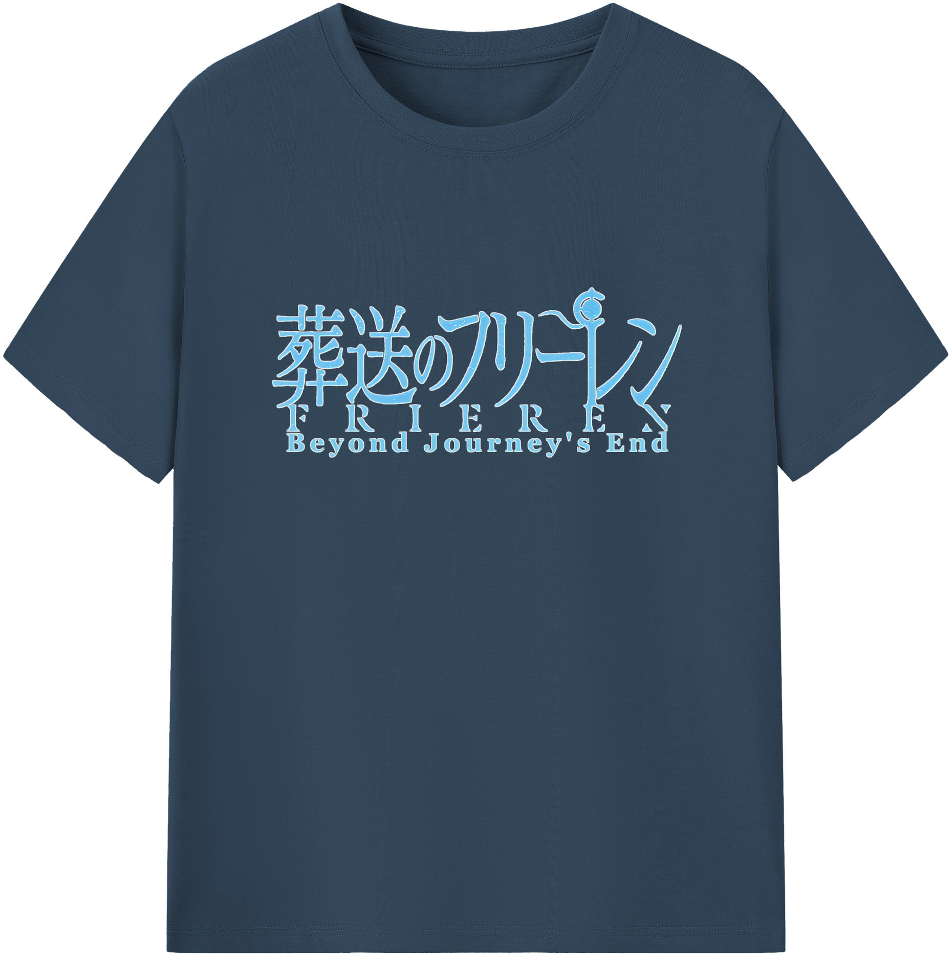 （画像用） 葬送のフリーレン Frieren 綿100％半袖Tシャツ（フロントプリント）