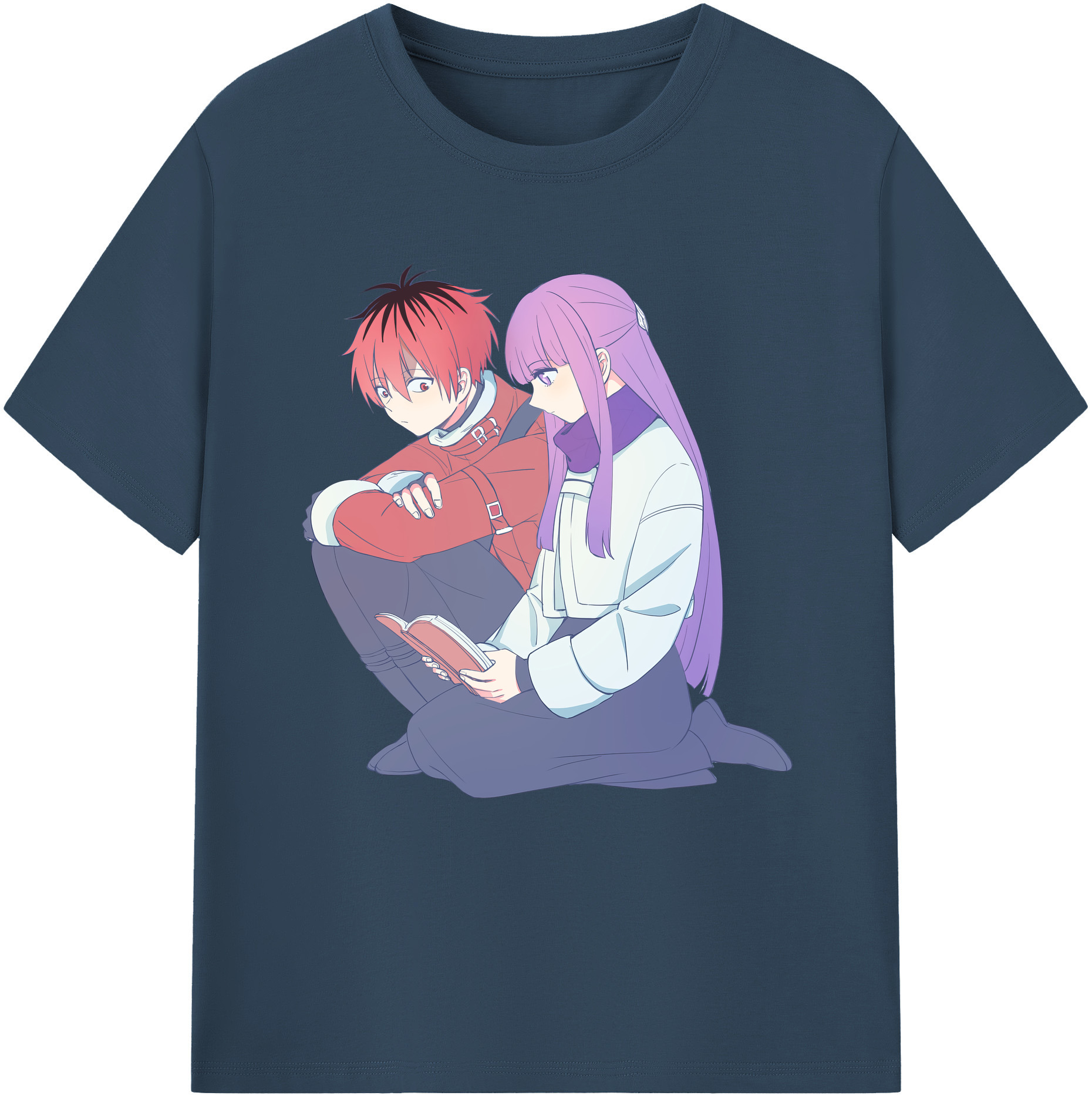 （画像用） 葬送のフリーレン Frieren 綿100％半袖Tシャツ（フロントプリント）