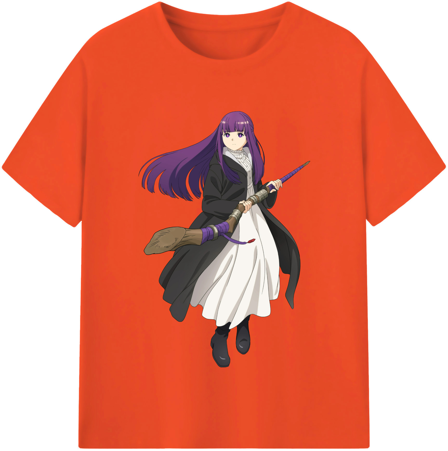 （画像用） 葬送のフリーレン Frieren 綿100％半袖Tシャツ（フロントプリント）
