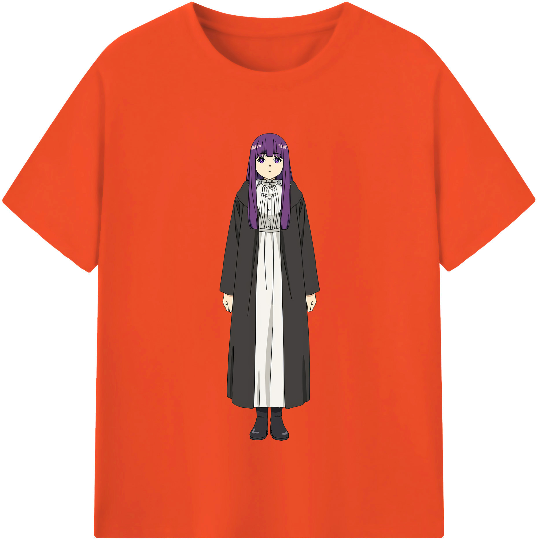 （画像用） 葬送のフリーレン Frieren 綿100％半袖Tシャツ（フロントプリント）