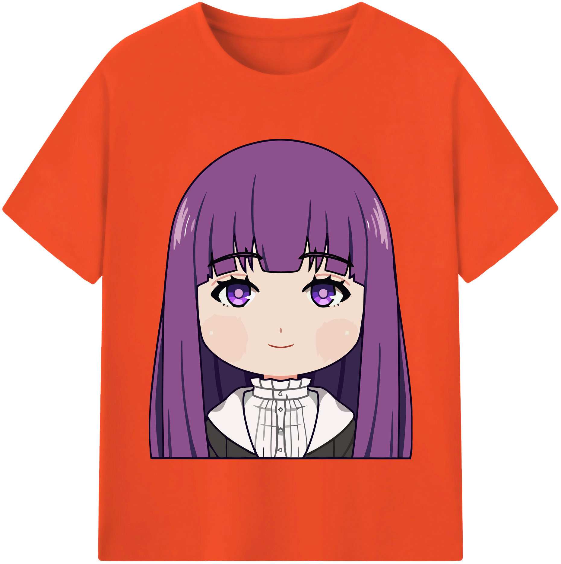 （画像用） 葬送のフリーレン Frieren 綿100％半袖Tシャツ（フロントプリント）
