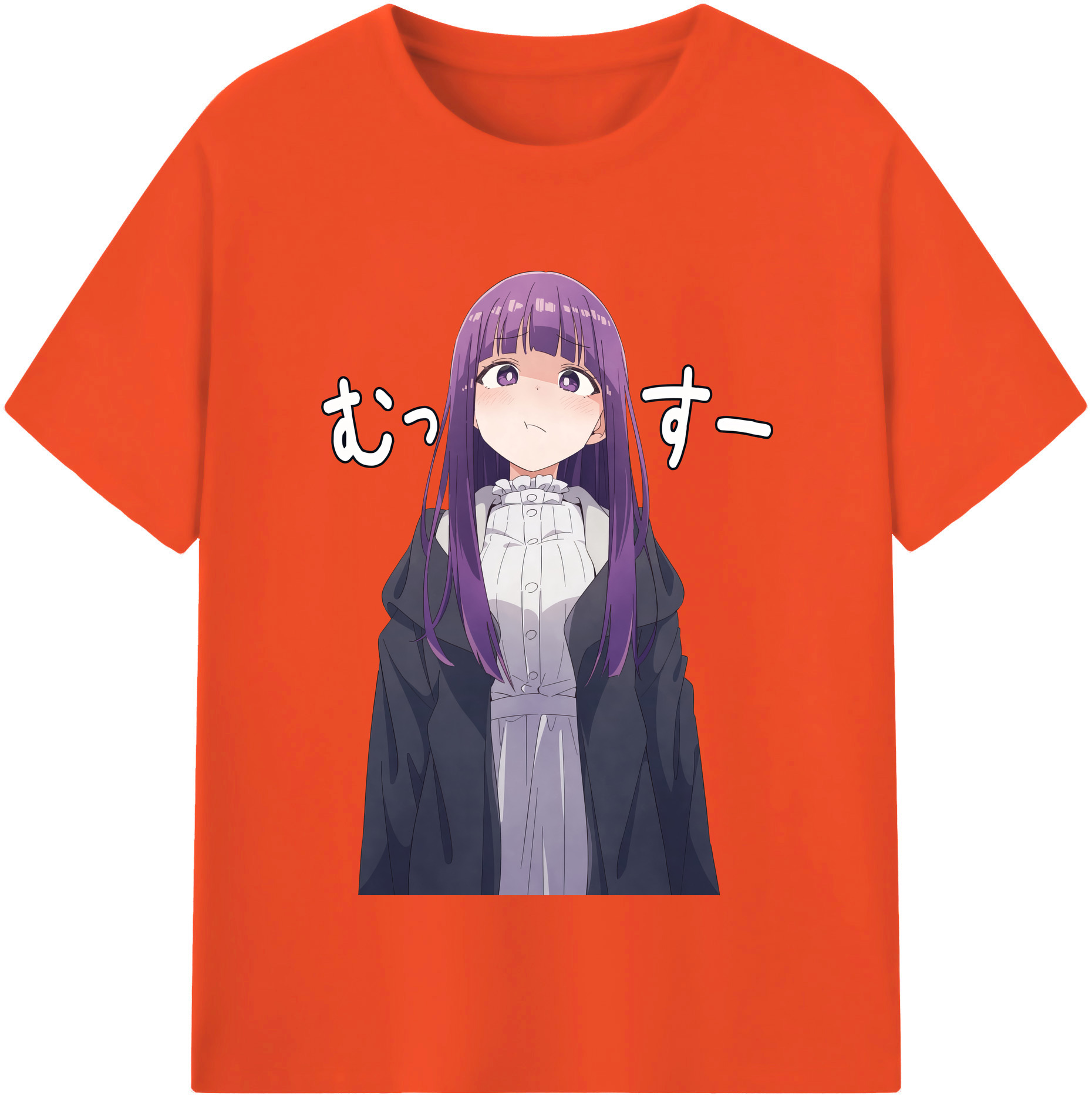（画像用） 葬送のフリーレン Frieren 綿100％半袖Tシャツ（フロントプリント）