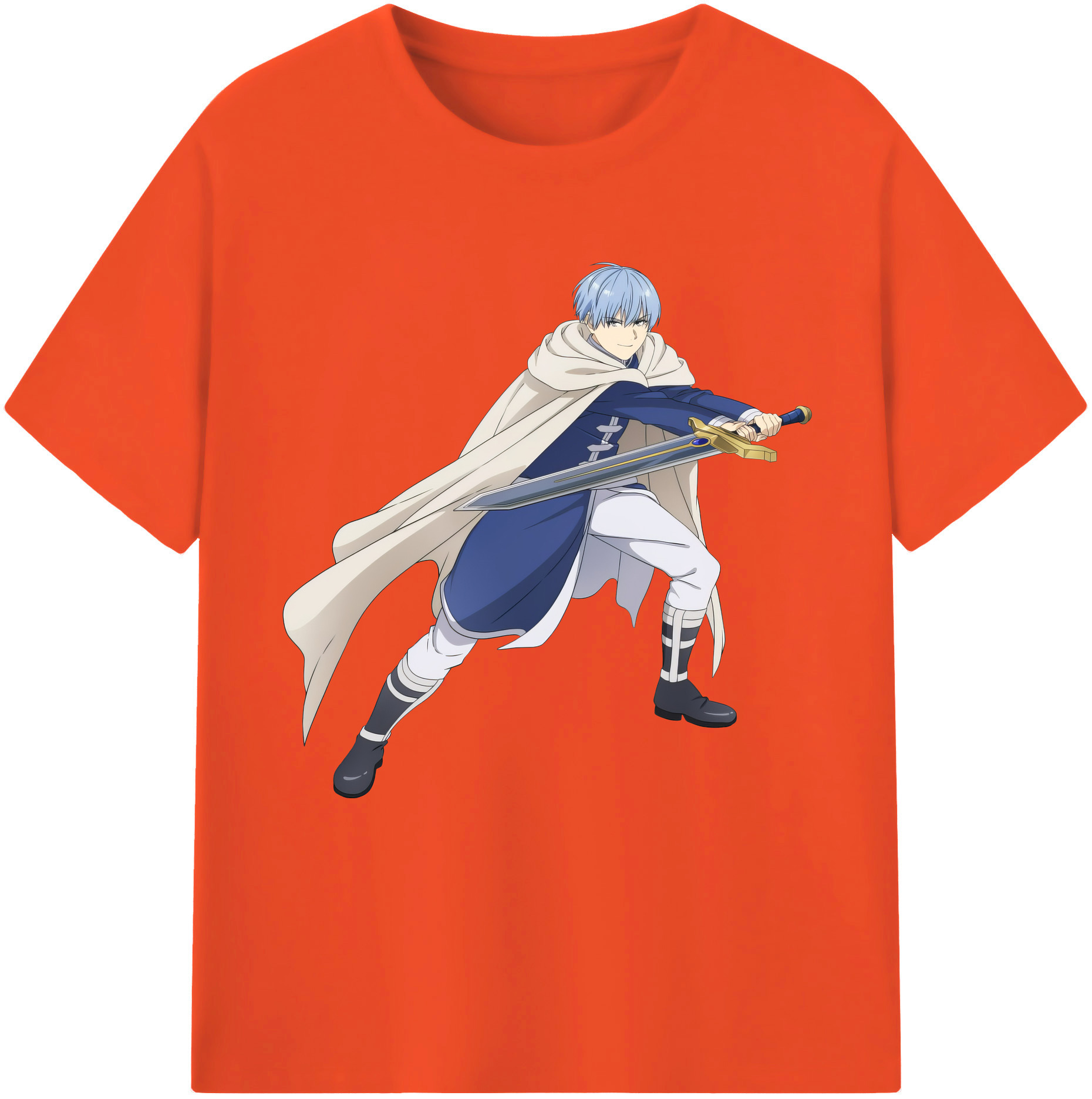 （画像用） 葬送のフリーレン Frieren 綿100％半袖Tシャツ（フロントプリント）