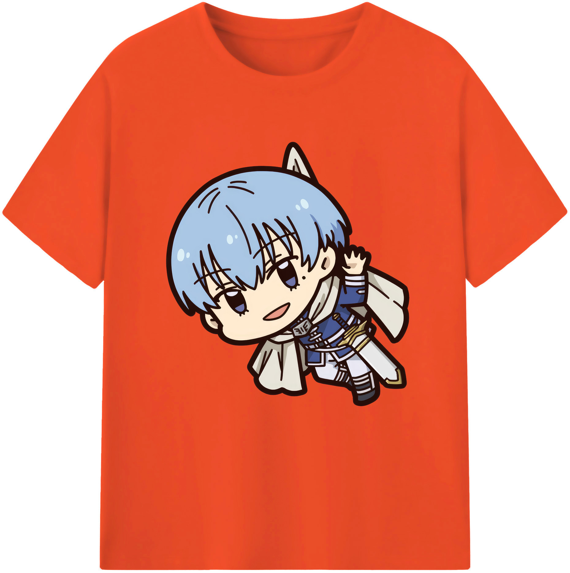 （画像用） 葬送のフリーレン Frieren 綿100％半袖Tシャツ（フロントプリント）