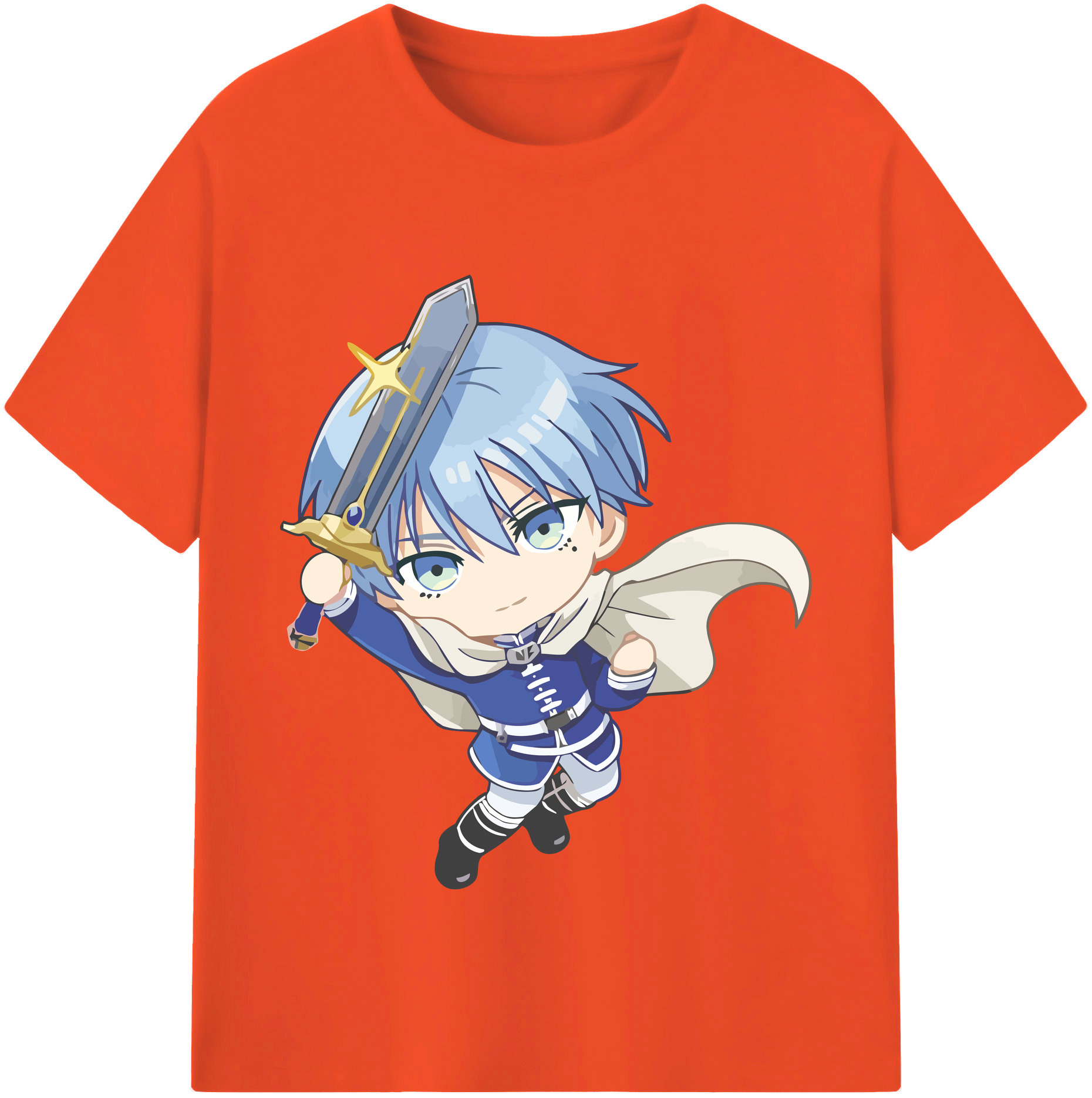 （画像用） 葬送のフリーレン Frieren 綿100％半袖Tシャツ（フロントプリント）