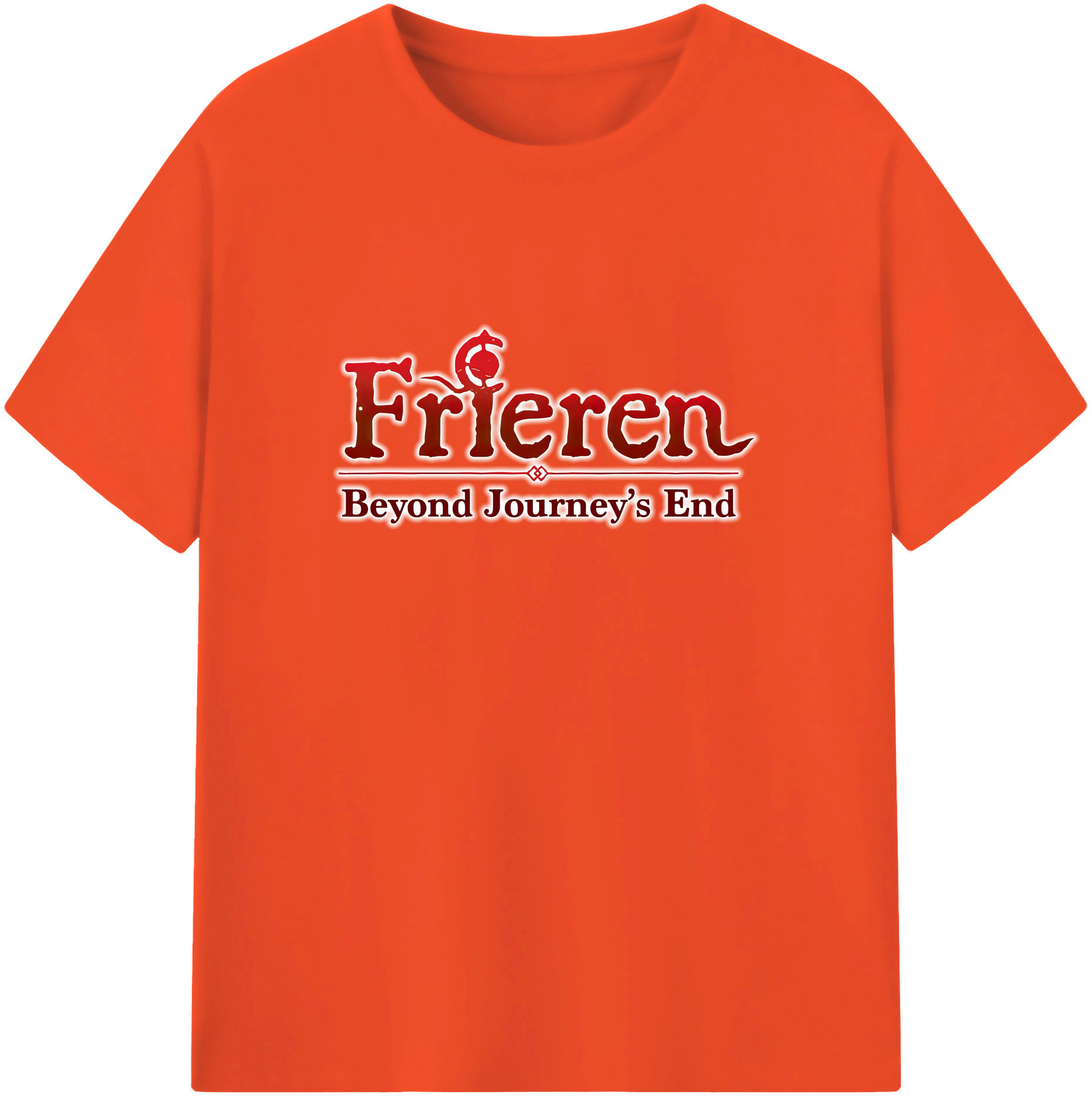 （画像用） 葬送のフリーレン Frieren 綿100％半袖Tシャツ（フロントプリント）