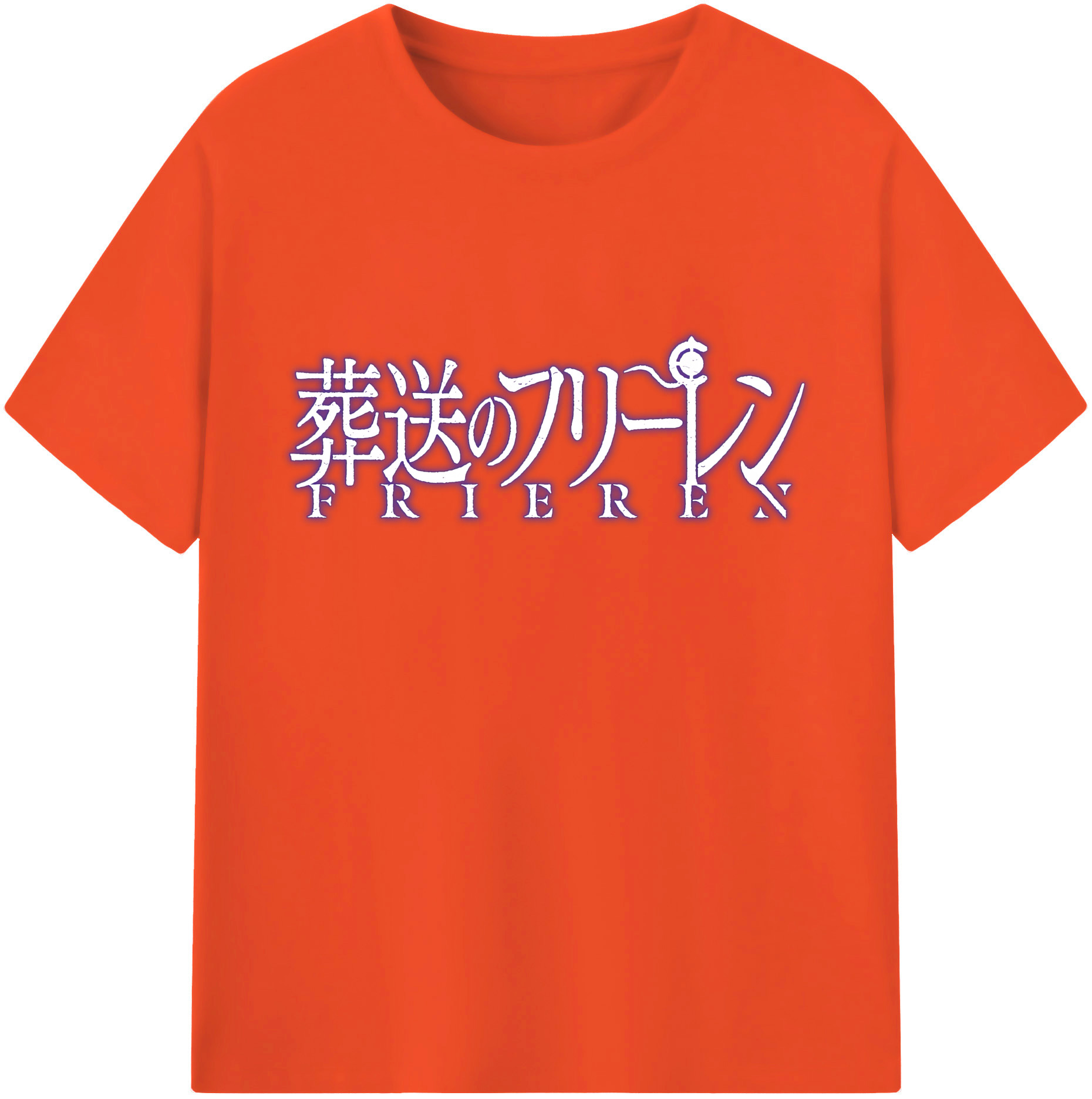 （画像用） 葬送のフリーレン Frieren 綿100％半袖Tシャツ（フロントプリント）