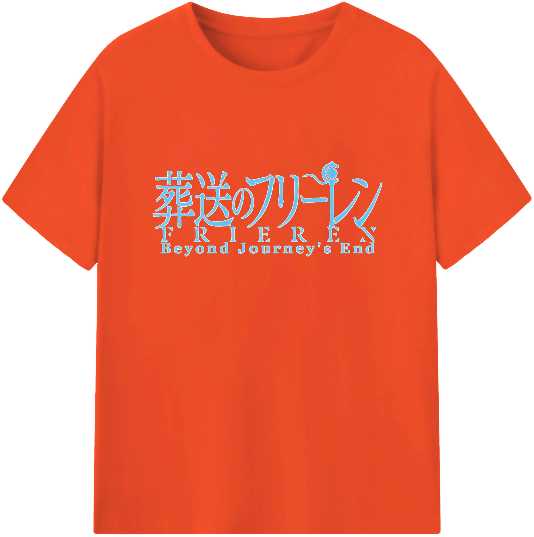 （画像用） 葬送のフリーレン Frieren 綿100％半袖Tシャツ（フロントプリント）