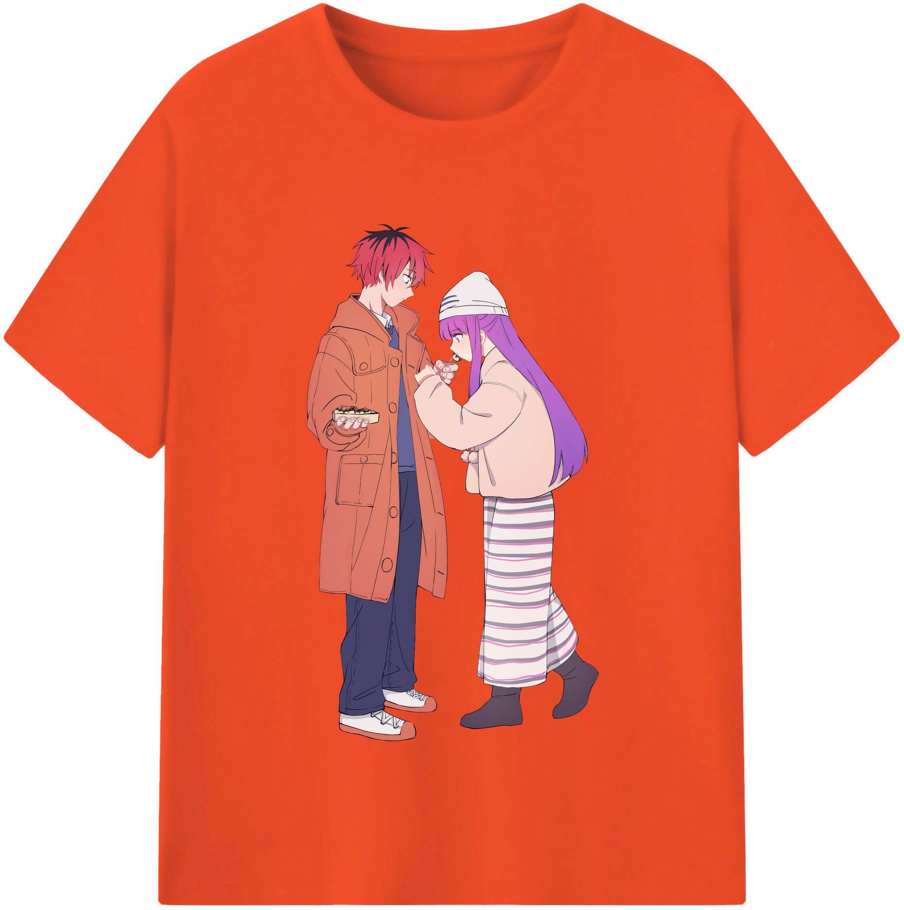 （画像用） 葬送のフリーレン Frieren 綿100％半袖Tシャツ（フロントプリント）