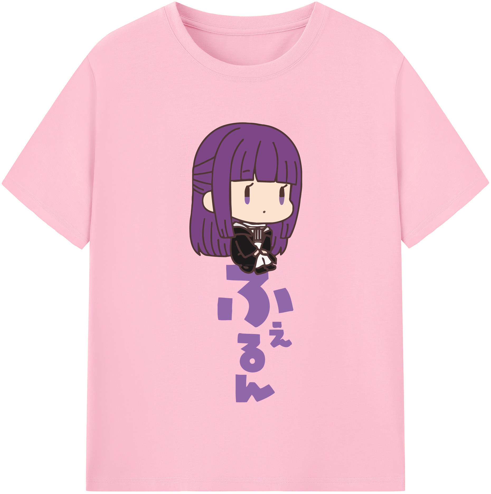 （画像用） 葬送のフリーレン Frieren 綿100％半袖Tシャツ（フロントプリント）