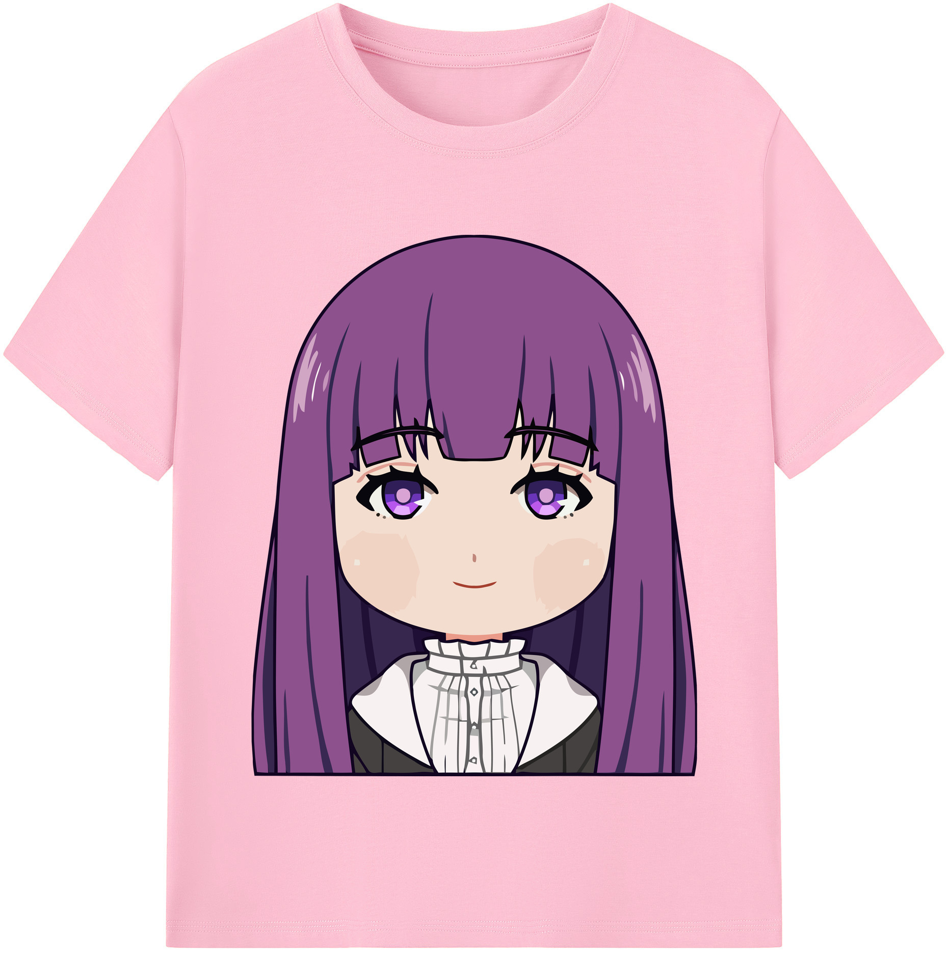 （画像用） 葬送のフリーレン Frieren 綿100％半袖Tシャツ（フロントプリント）
