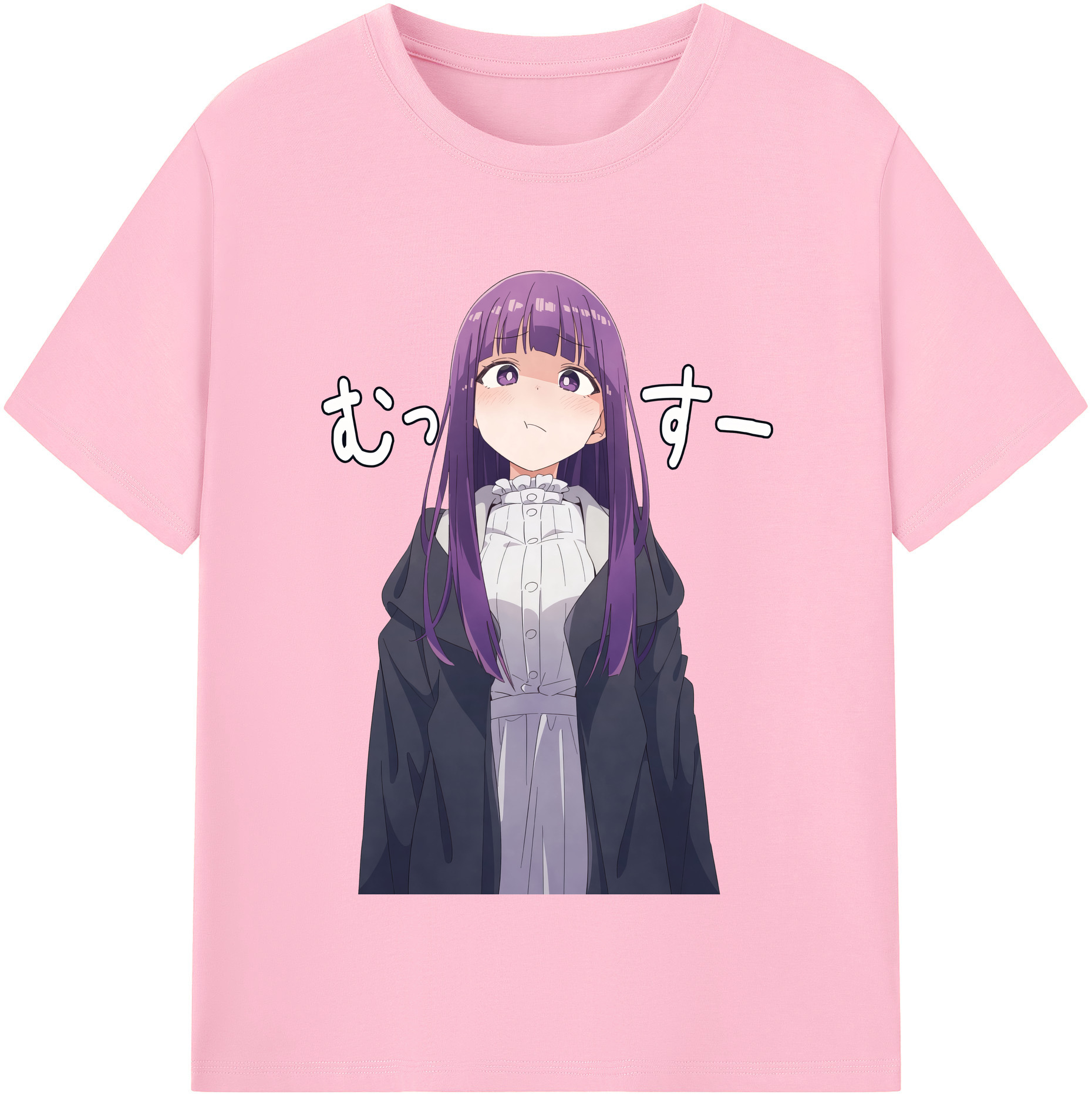 （画像用） 葬送のフリーレン Frieren 綿100％半袖Tシャツ（フロントプリント）