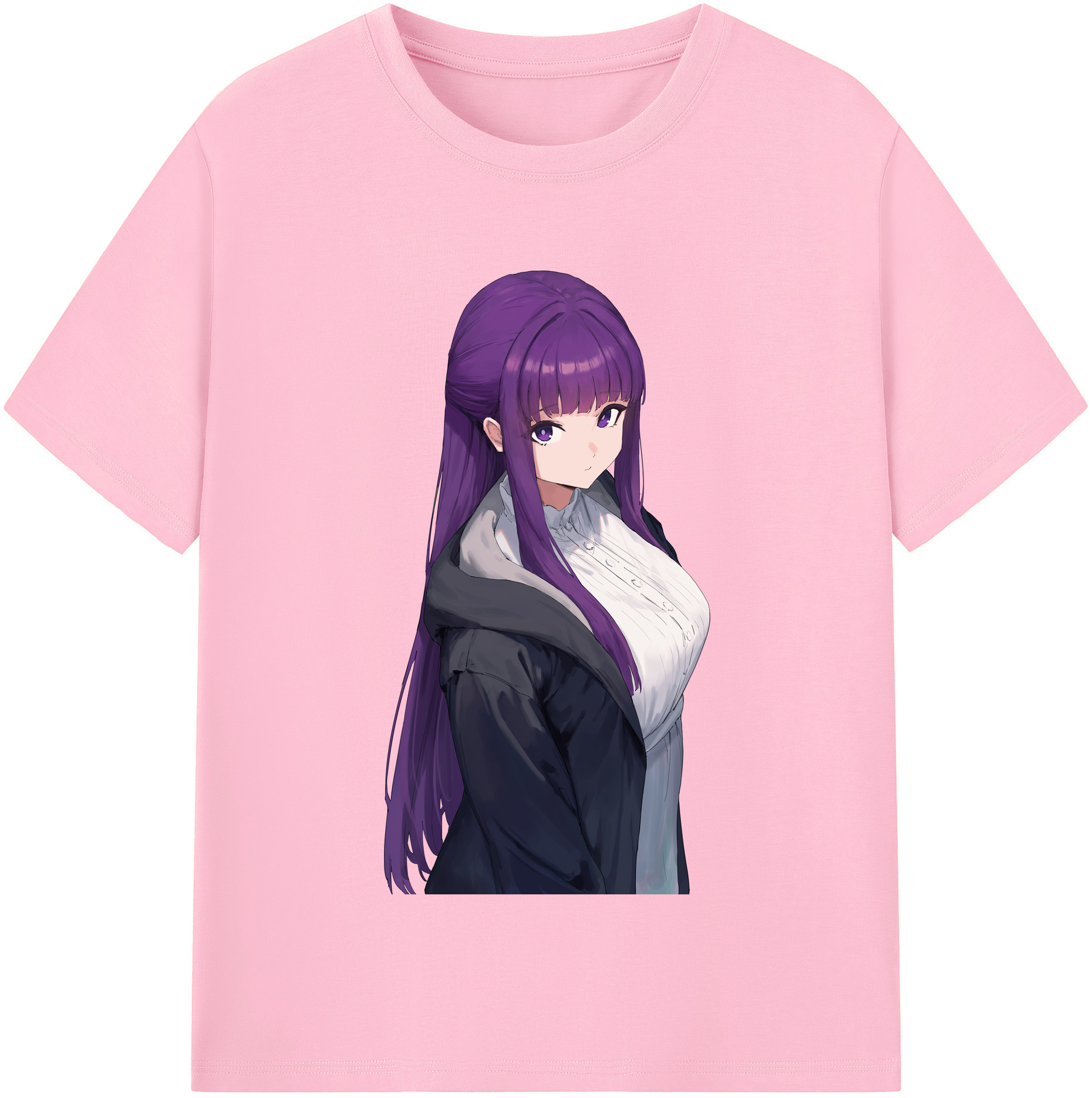 （画像用） 葬送のフリーレン Frieren 綿100％半袖Tシャツ（フロントプリント）