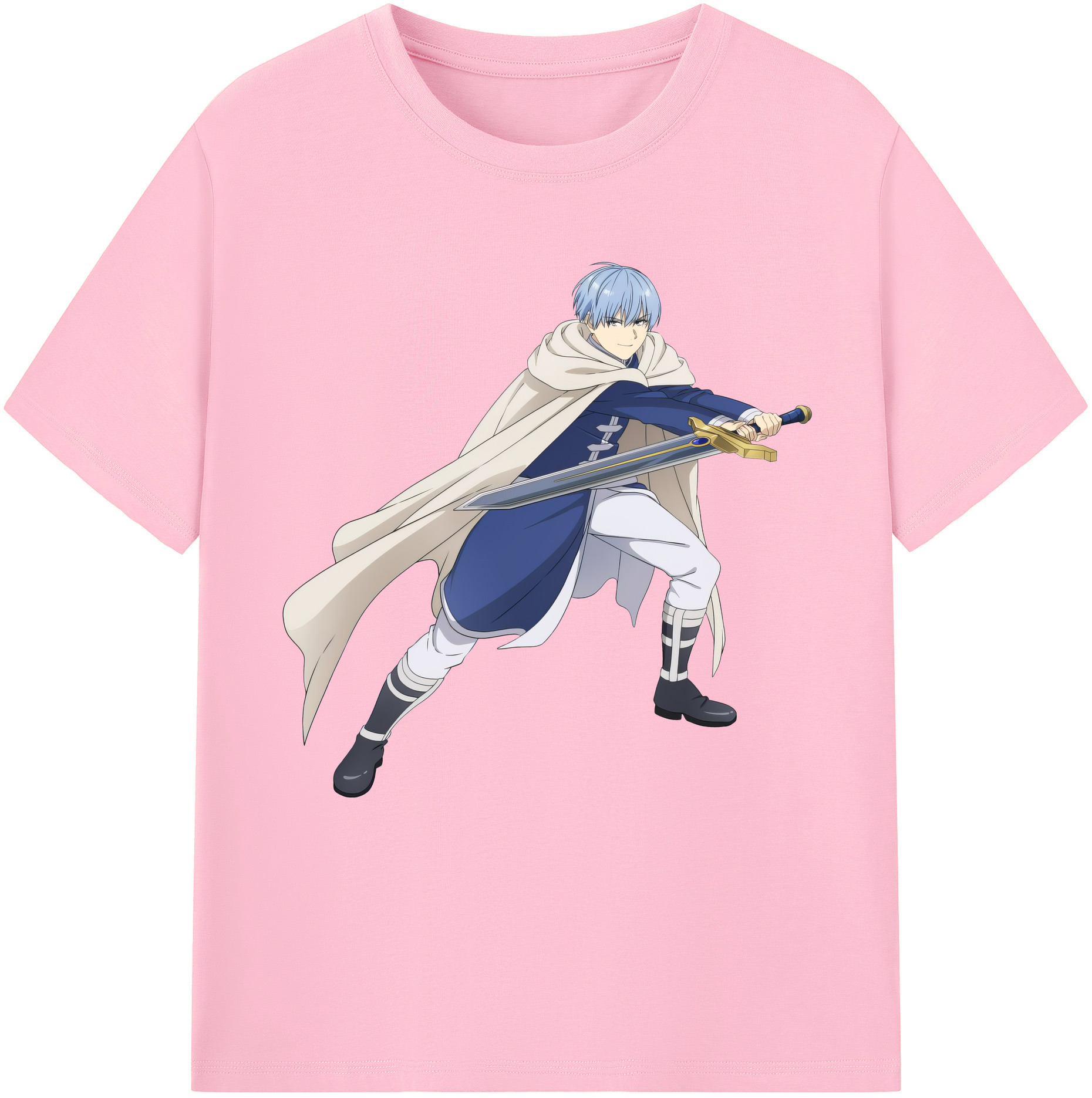 （画像用） 葬送のフリーレン Frieren 綿100％半袖Tシャツ（フロントプリント）
