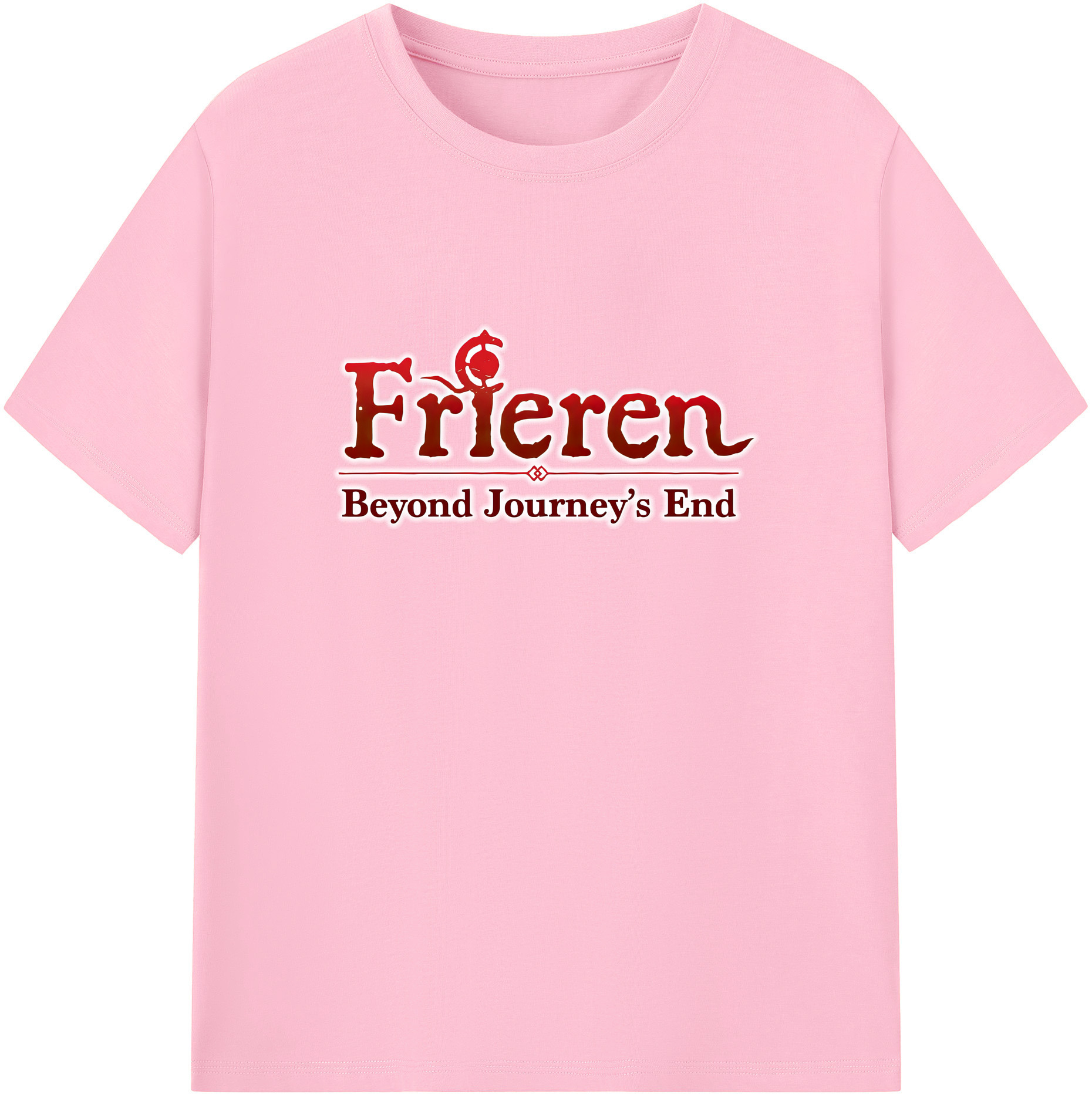 （画像用） 葬送のフリーレン Frieren 綿100％半袖Tシャツ（フロントプリント）