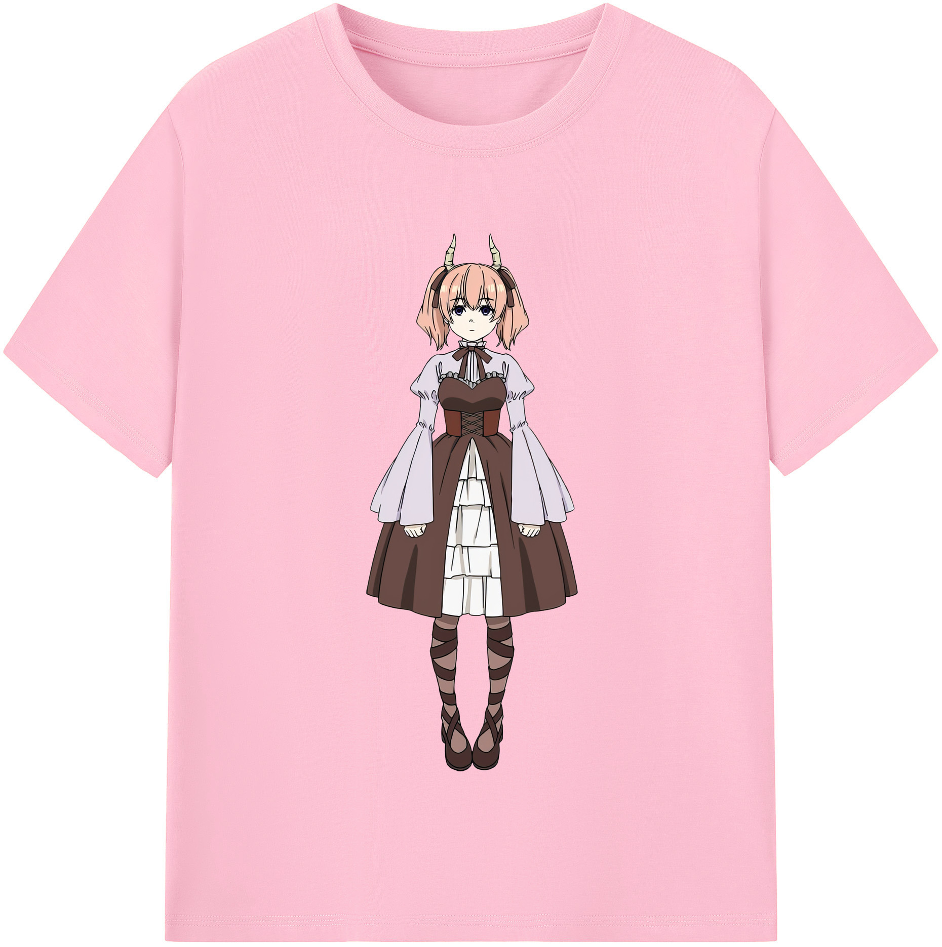 （画像用） 葬送のフリーレン Frieren 綿100％半袖Tシャツ（フロントプリント）