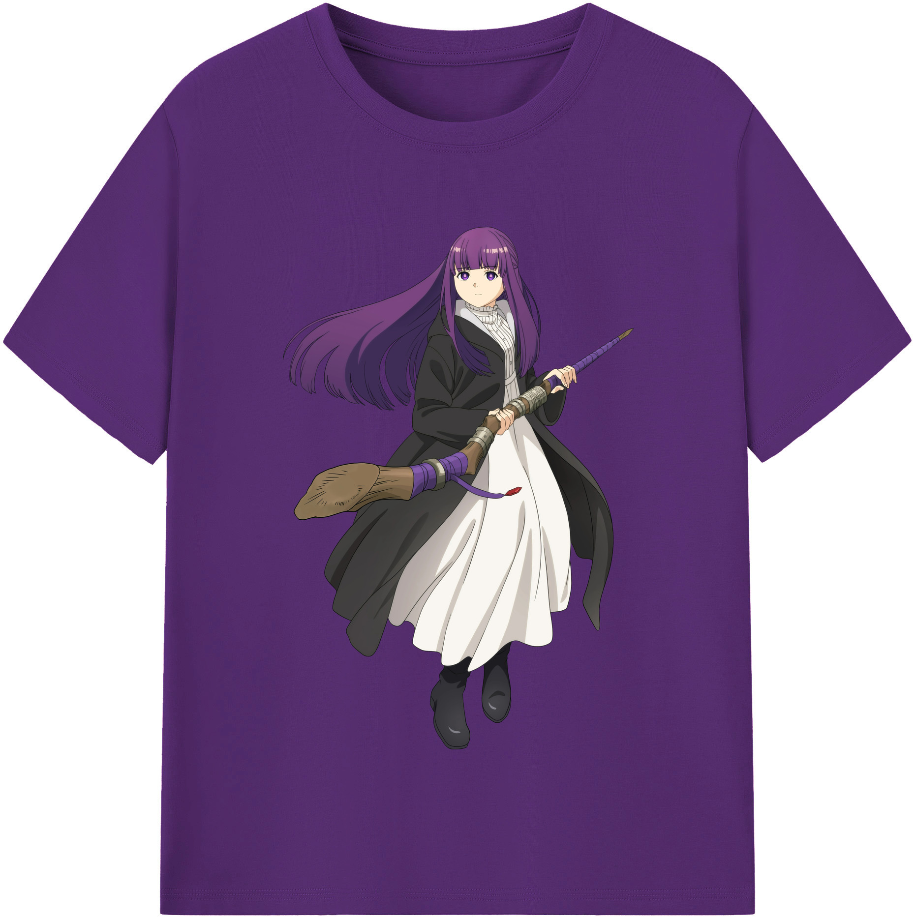 （画像用） 葬送のフリーレン Frieren 綿100％半袖Tシャツ（フロントプリント）