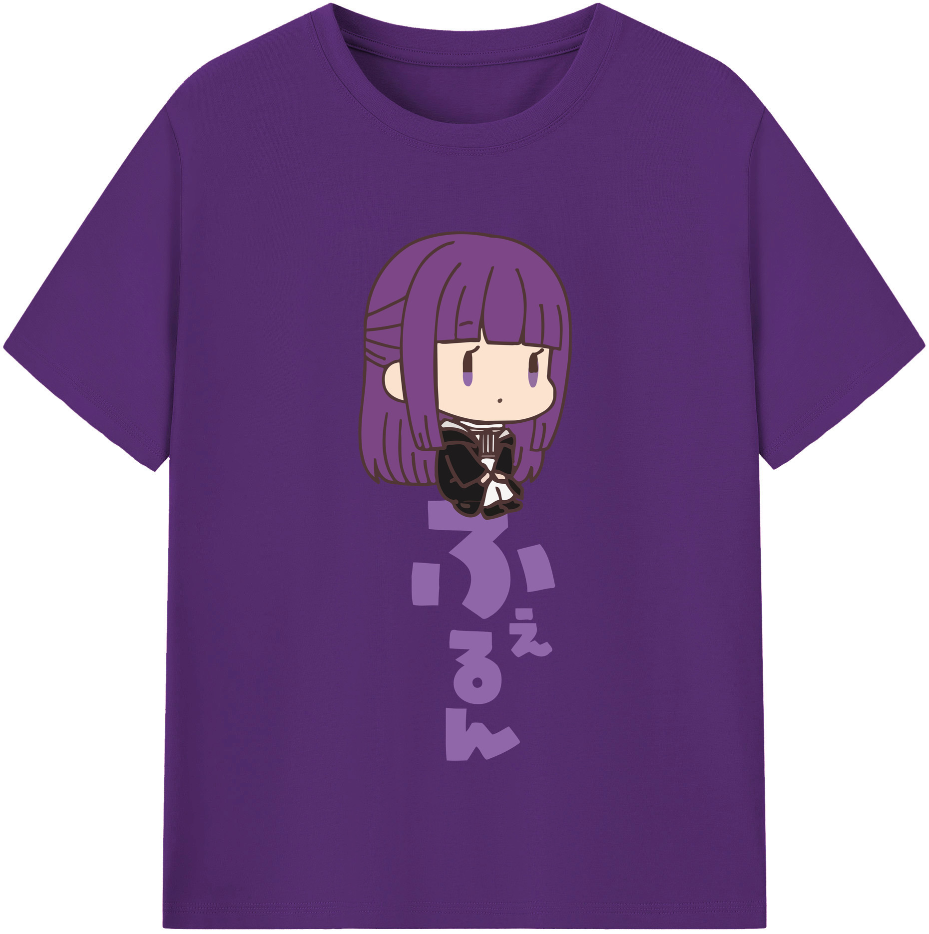 （画像用） 葬送のフリーレン Frieren 綿100％半袖Tシャツ（フロントプリント）