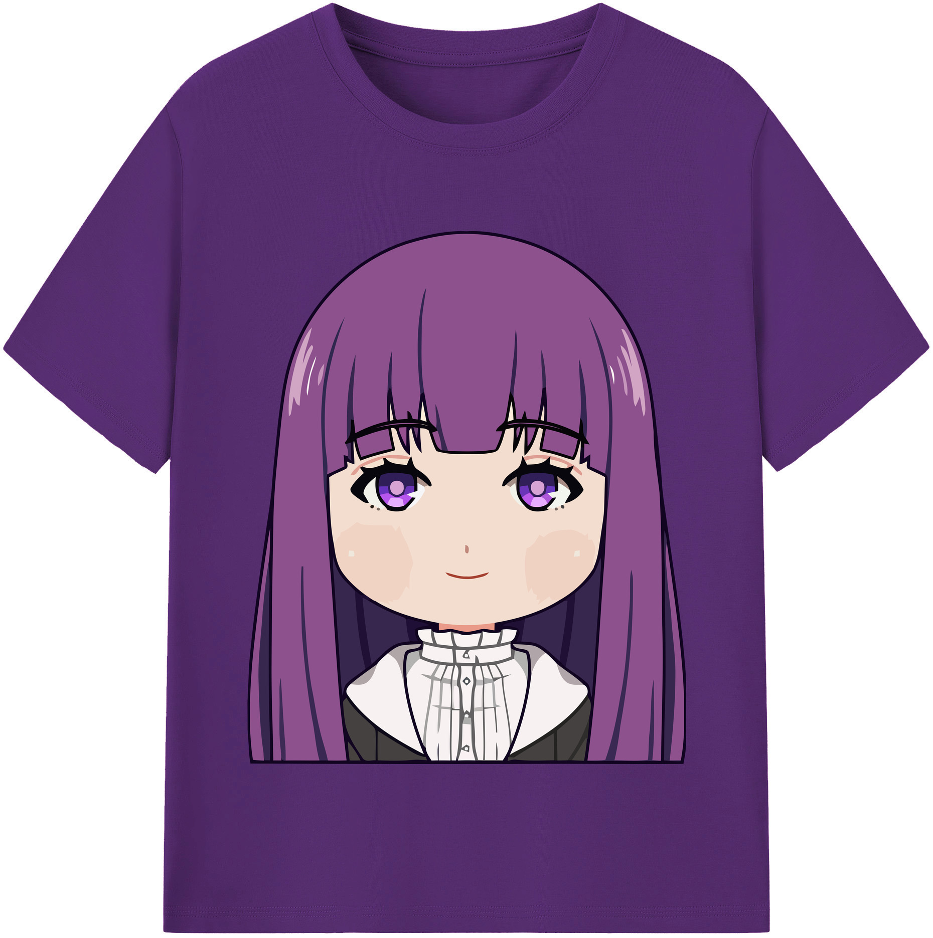 （画像用） 葬送のフリーレン Frieren 綿100％半袖Tシャツ（フロントプリント）