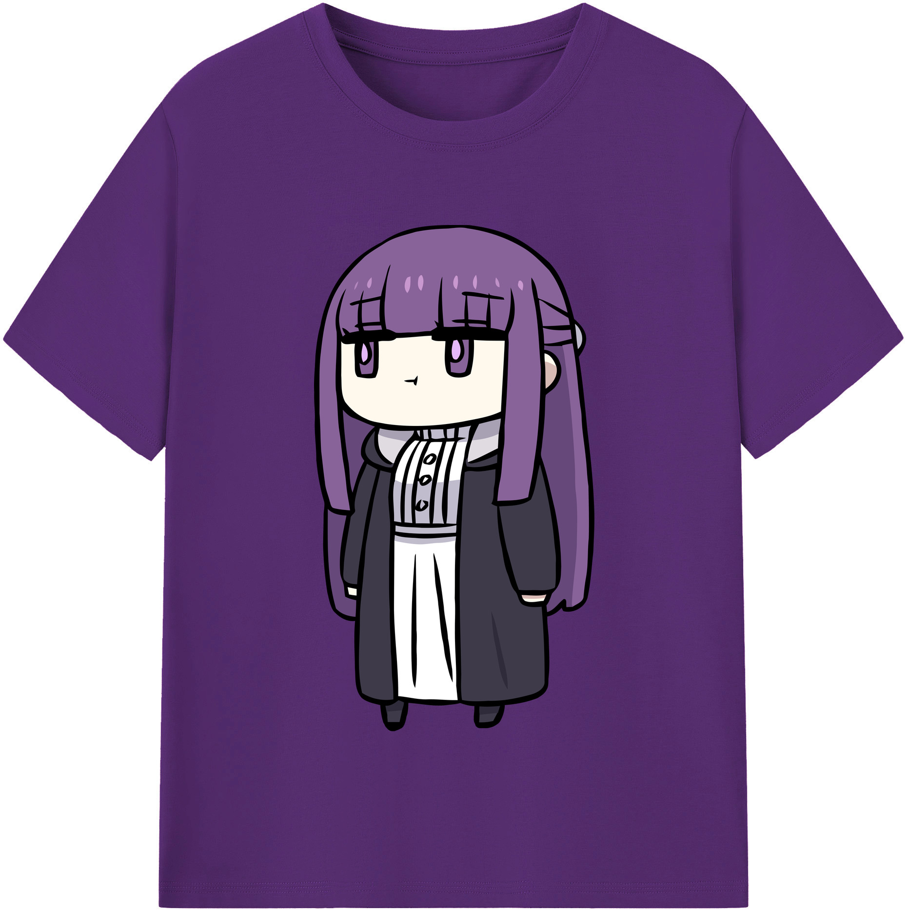 （画像用） 葬送のフリーレン Frieren 綿100％半袖Tシャツ（フロントプリント）