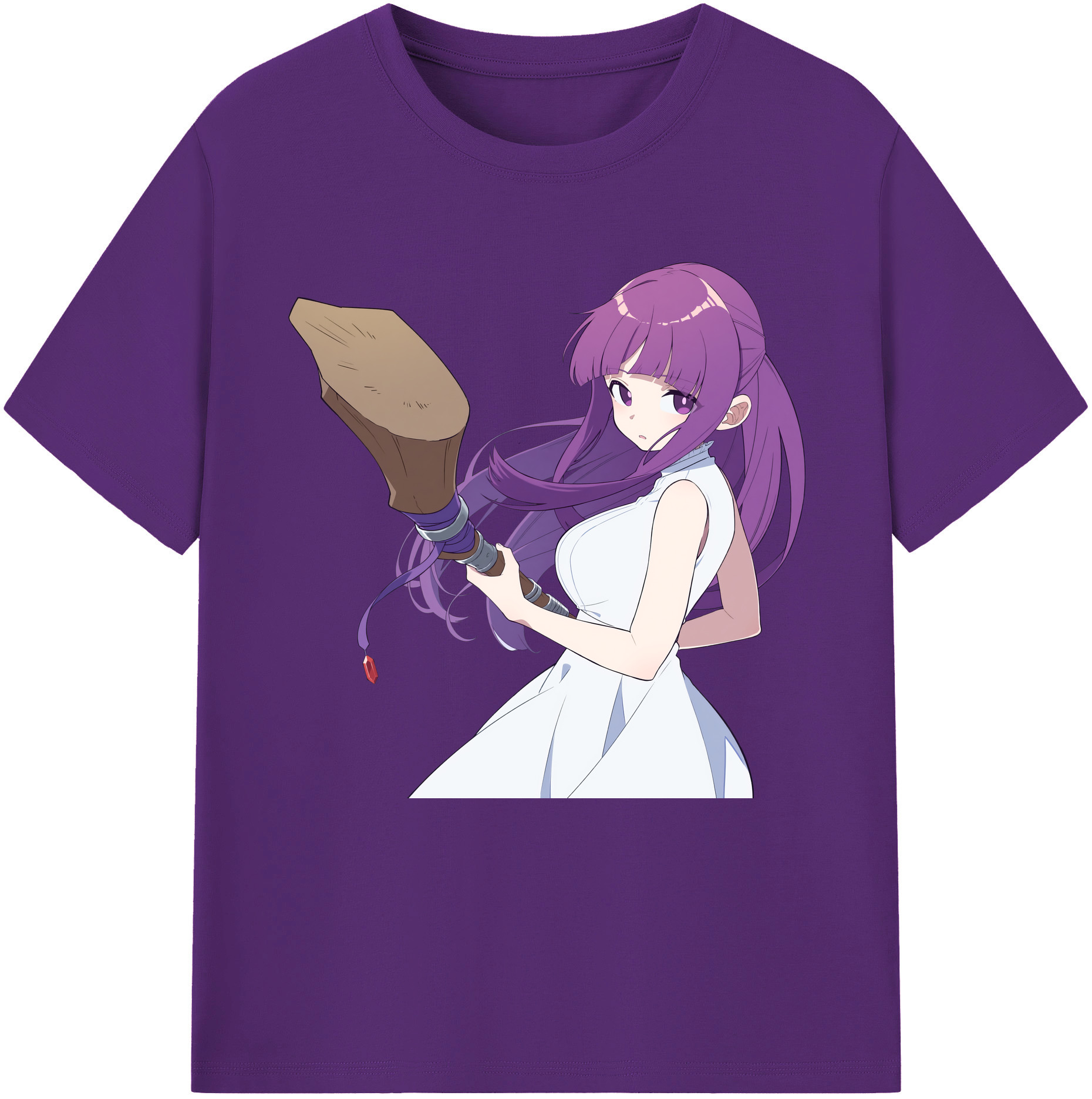 （画像用） 葬送のフリーレン Frieren 綿100％半袖Tシャツ（フロントプリント）
