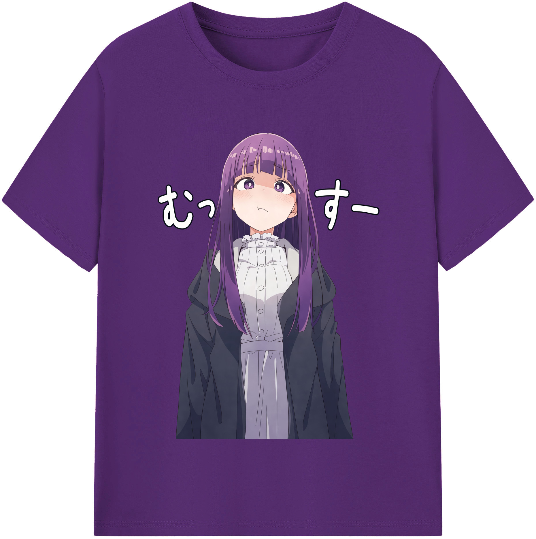 （画像用） 葬送のフリーレン Frieren 綿100％半袖Tシャツ（フロントプリント）