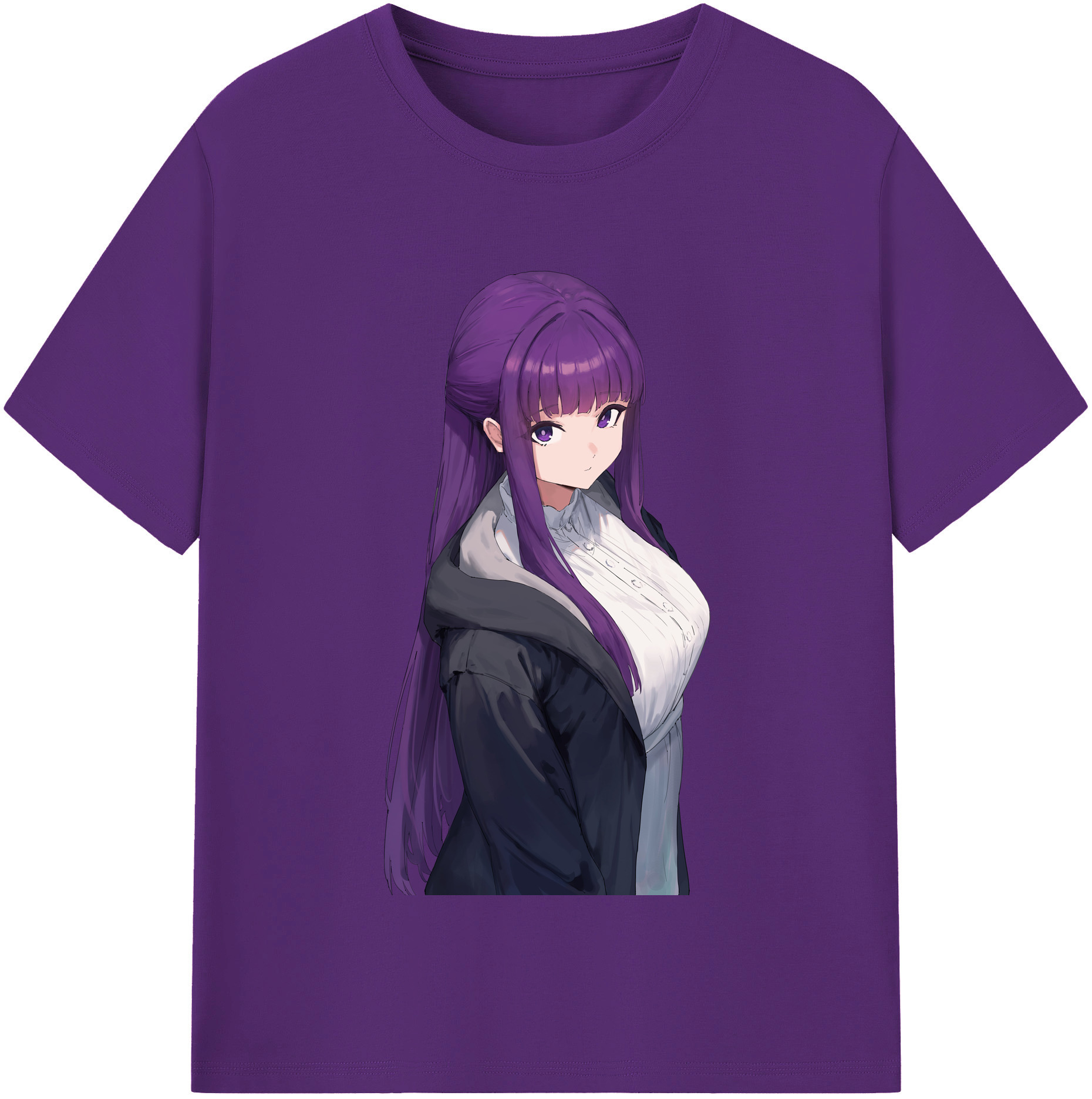 （画像用） 葬送のフリーレン Frieren 綿100％半袖Tシャツ（フロントプリント）