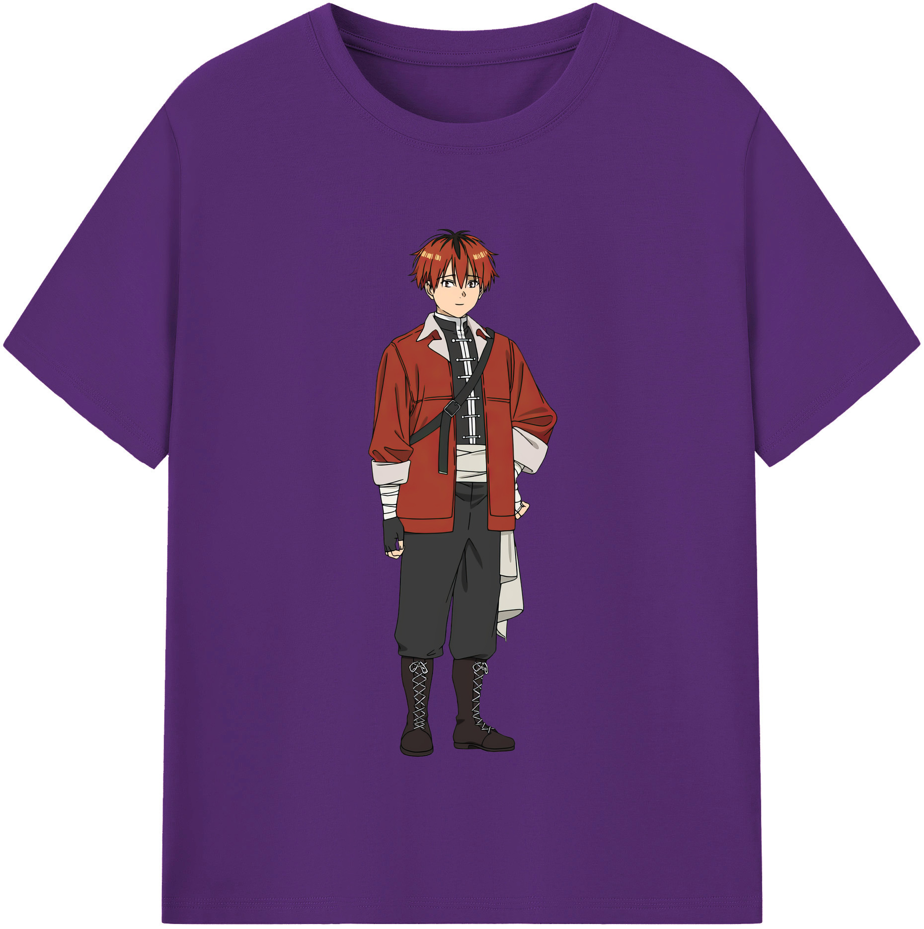 （画像用） 葬送のフリーレン Frieren 綿100％半袖Tシャツ（フロントプリント）