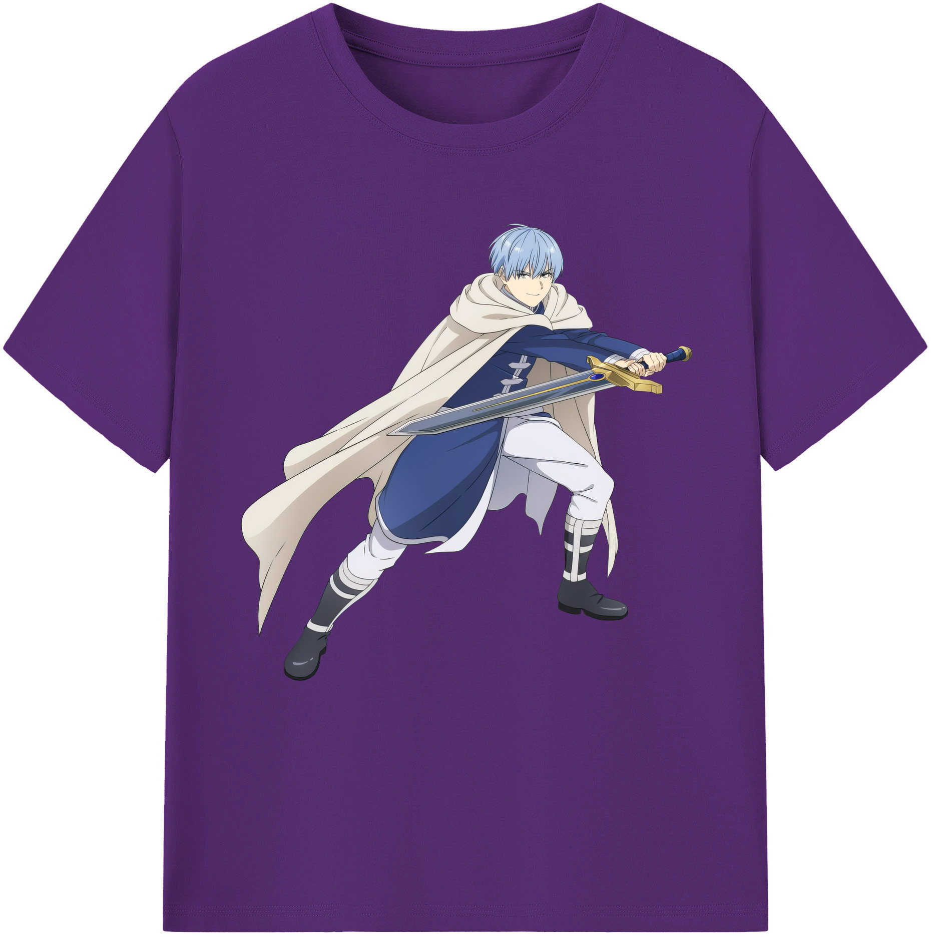 （画像用） 葬送のフリーレン Frieren 綿100％半袖Tシャツ（フロントプリント）