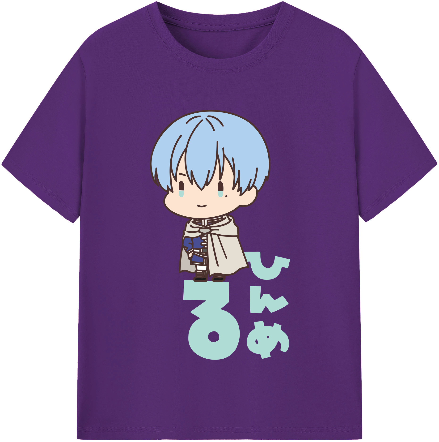（画像用） 葬送のフリーレン Frieren 綿100％半袖Tシャツ（フロントプリント）