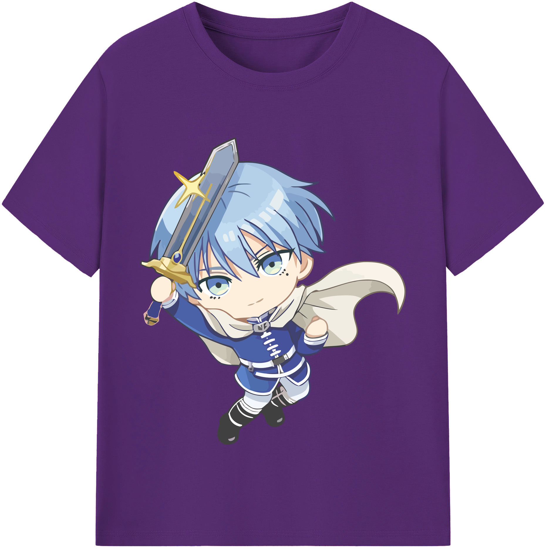 （画像用） 葬送のフリーレン Frieren 綿100％半袖Tシャツ（フロントプリント）