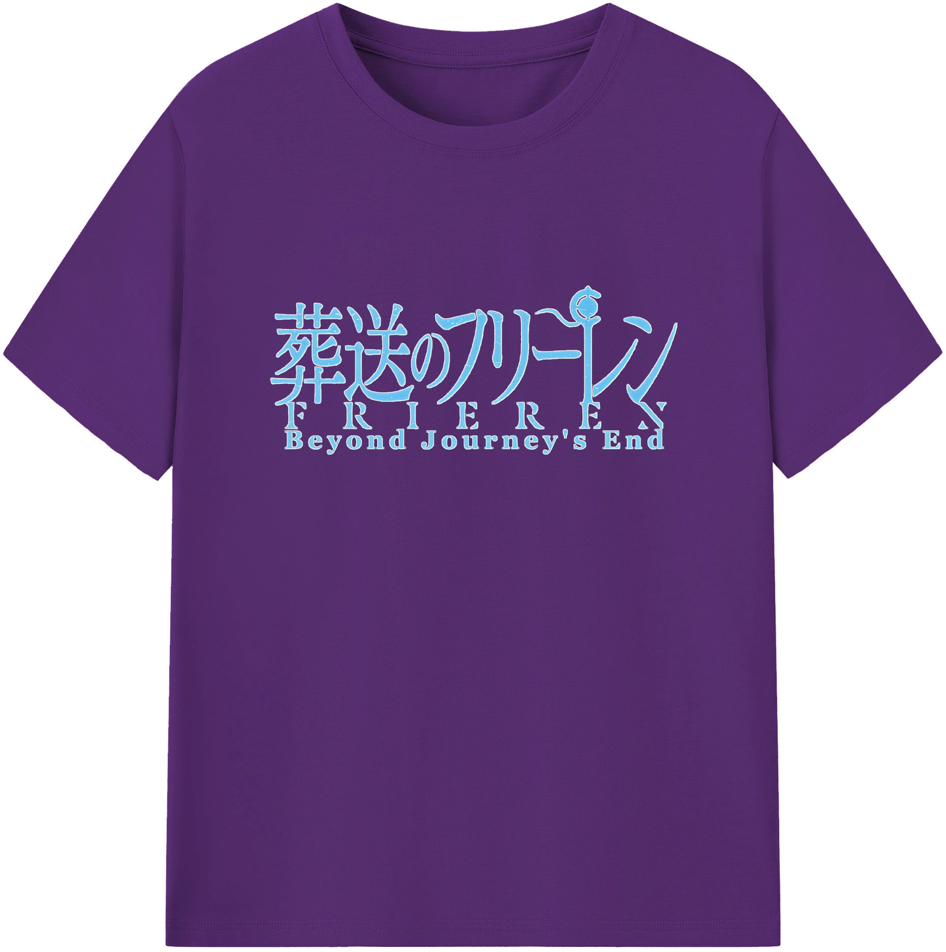 （画像用） 葬送のフリーレン Frieren 綿100％半袖Tシャツ（フロントプリント）