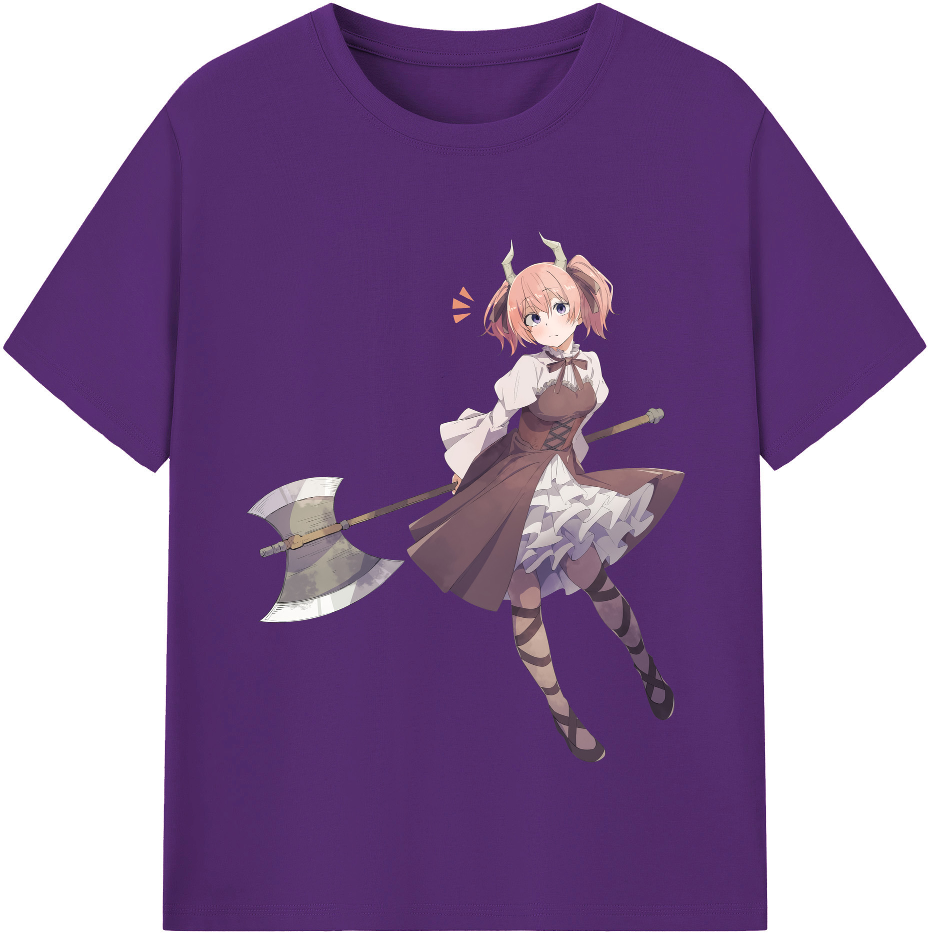 （画像用） 葬送のフリーレン Frieren 綿100％半袖Tシャツ（フロントプリント）